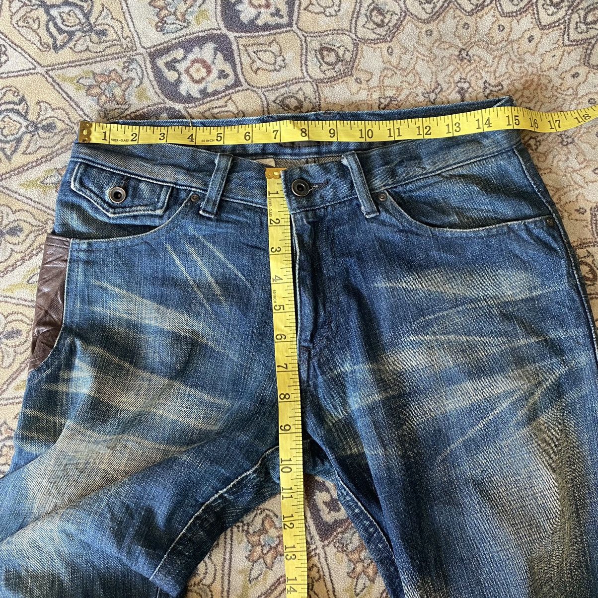 Tete Homme Tete Homme Denim Flare Leather Pocket Size US 29 - 17 Thumbnail