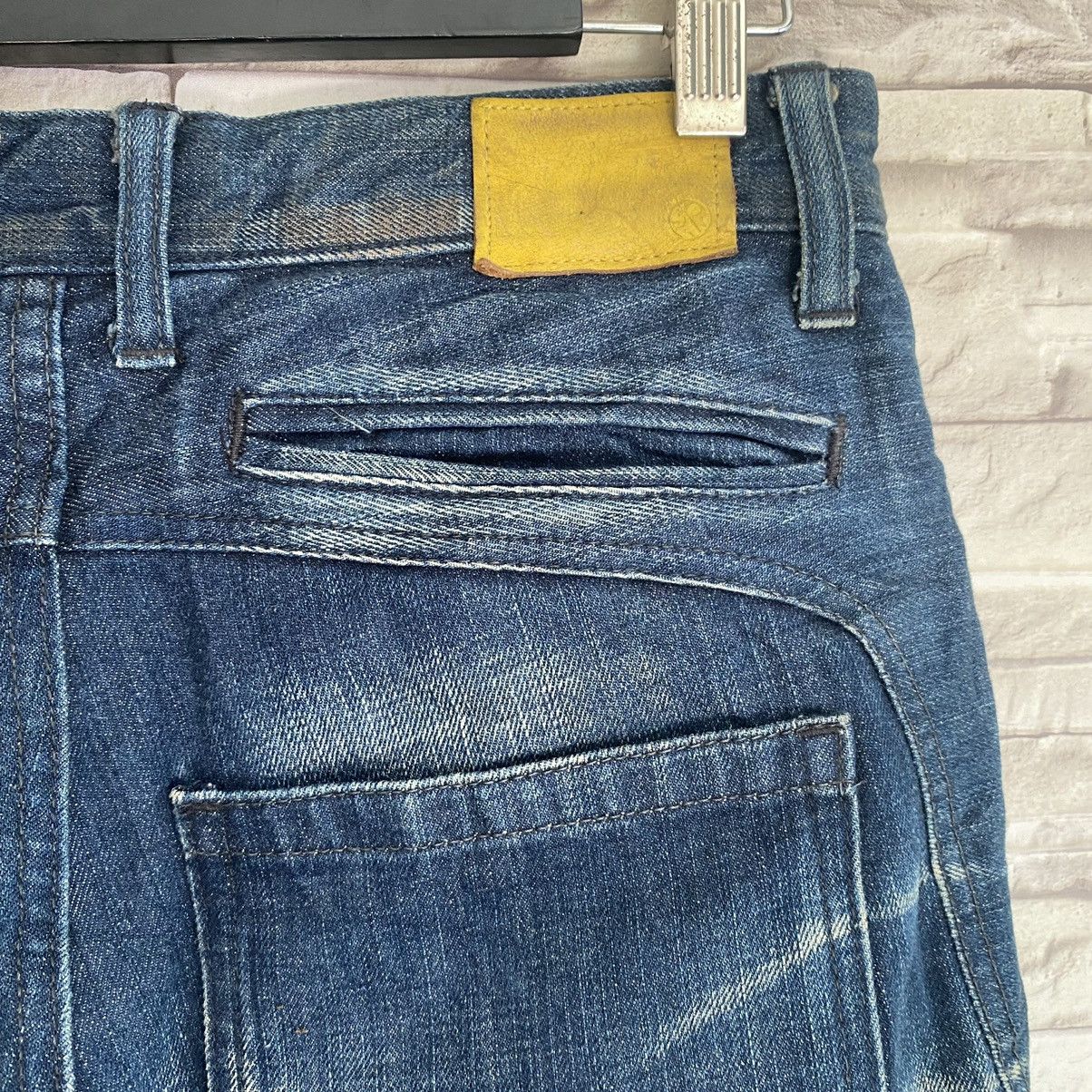 Tete Homme Tete Homme Denim Flare Leather Pocket Size US 29 - 13 Thumbnail