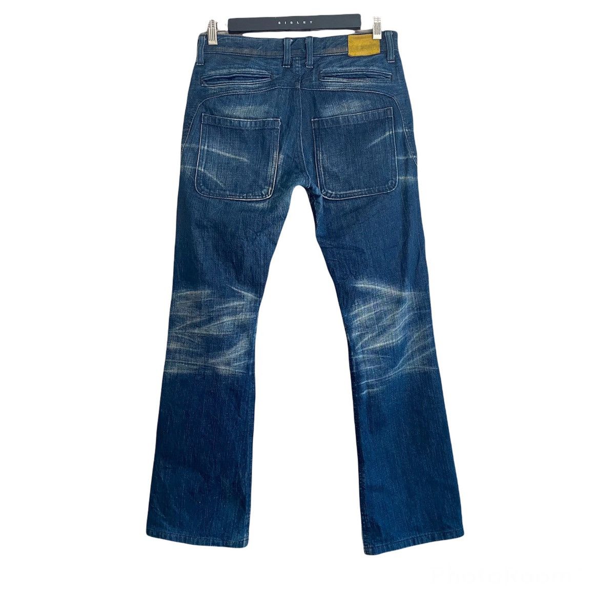 Tete Homme Tete Homme Denim Flare Leather Pocket Size US 29 - 2 Thumbnail