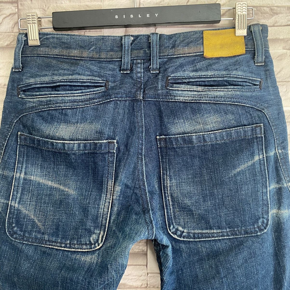 Tete Homme Tete Homme Denim Flare Leather Pocket Size US 29 - 14 Thumbnail