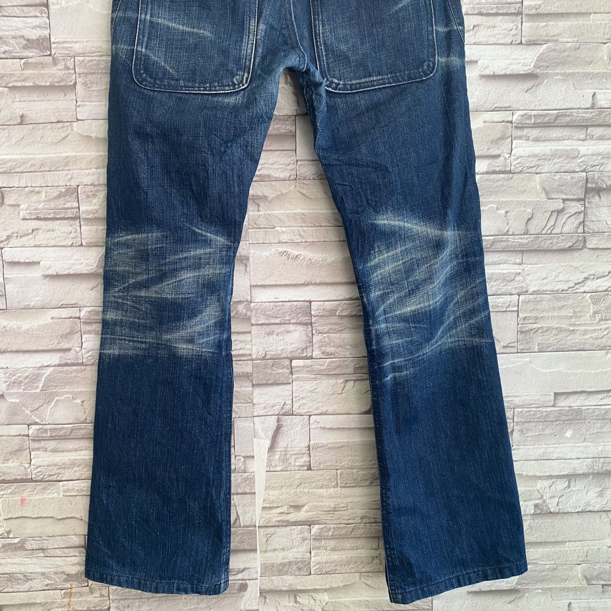 Tete Homme Tete Homme Denim Flare Leather Pocket Size US 29 - 11 Thumbnail