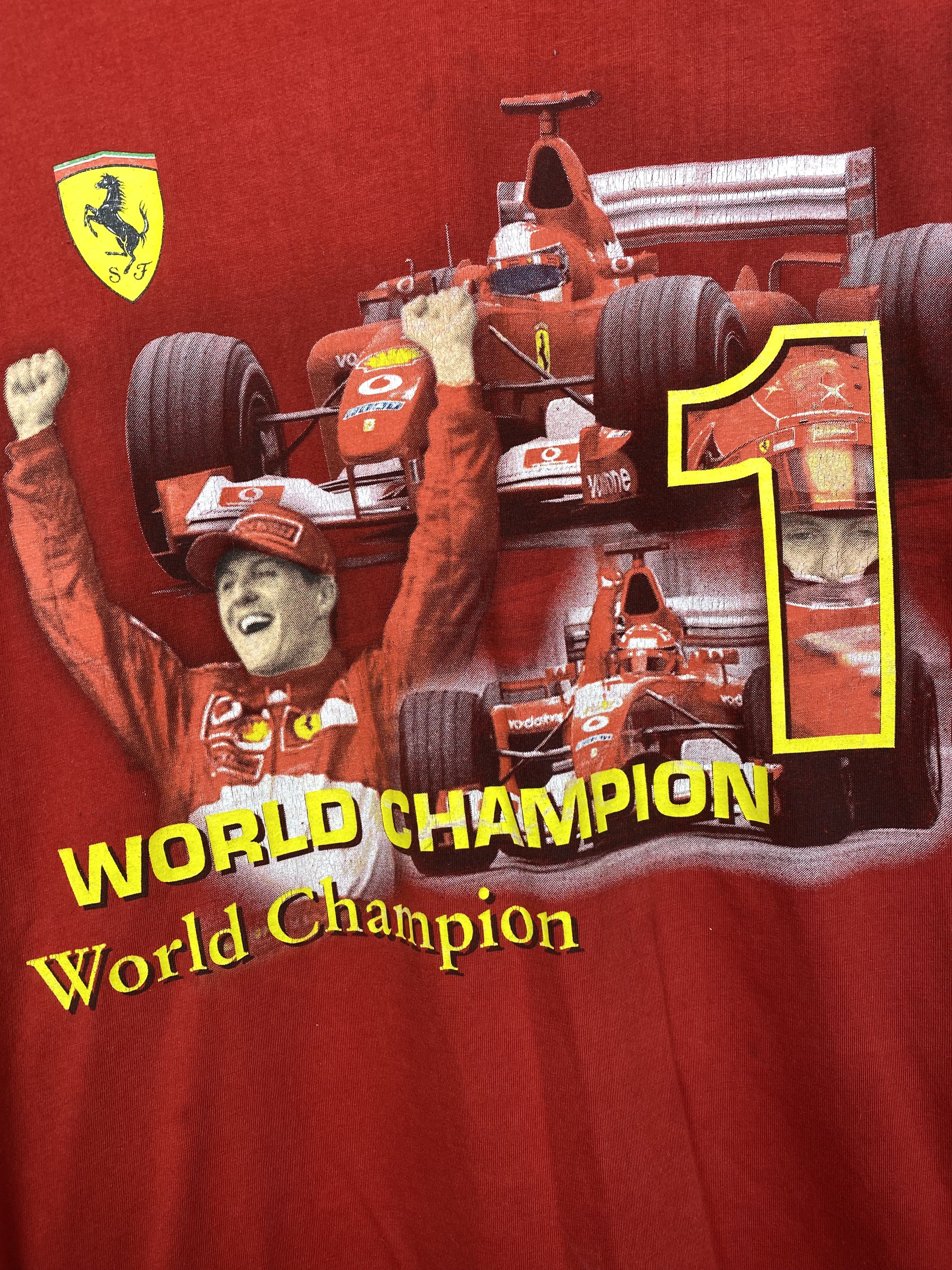 Ferrari × Formula 1 Ferrari Michael Schumacher 1999 Vintage F1 T-Shirt Tee Size US XL / EU 56 / 4 - 3 Thumbnail
