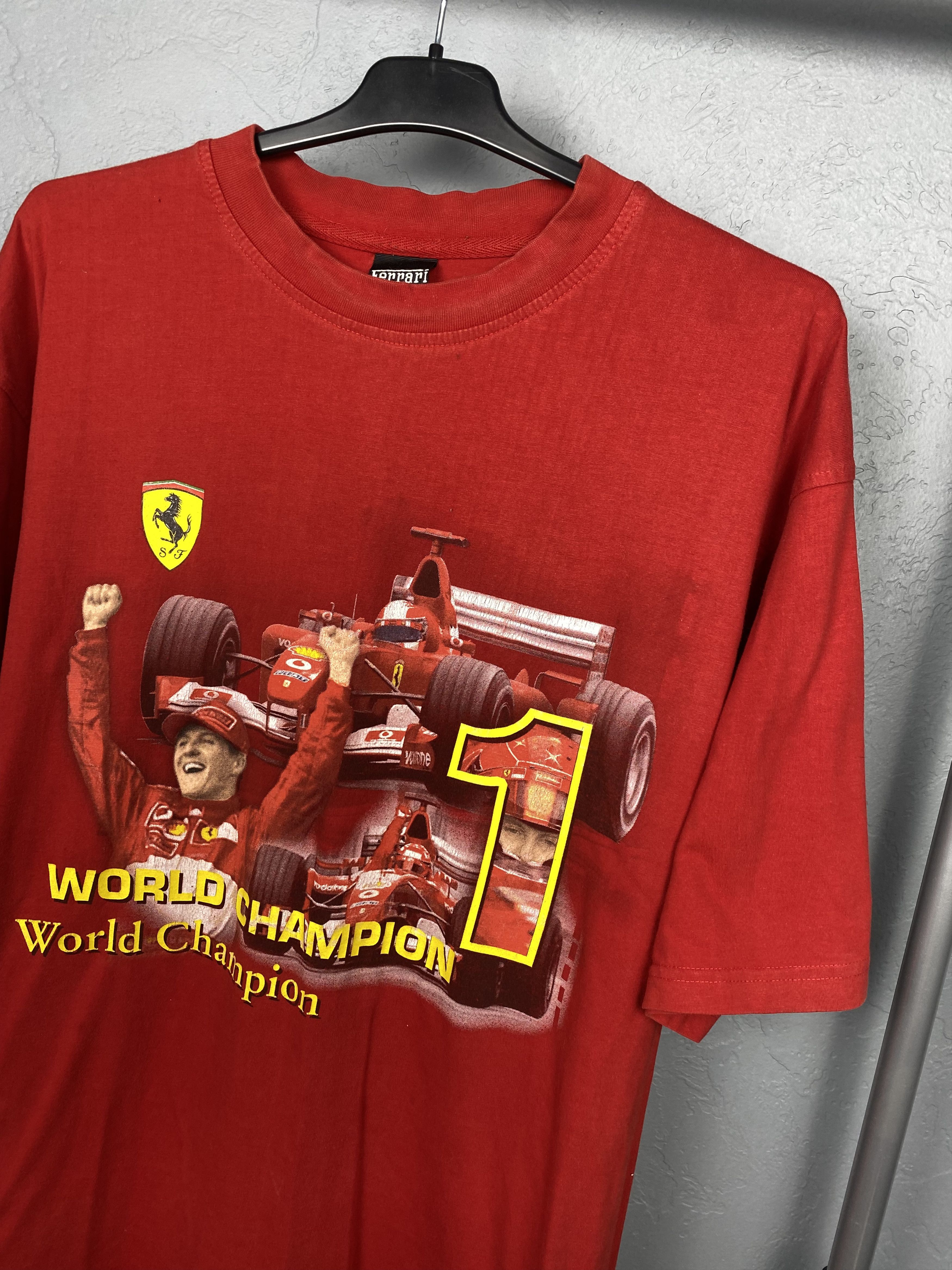 Ferrari × Formula 1 Ferrari Michael Schumacher 1999 Vintage F1 T-Shirt Tee Size US XL / EU 56 / 4 - 2 Thumbnail