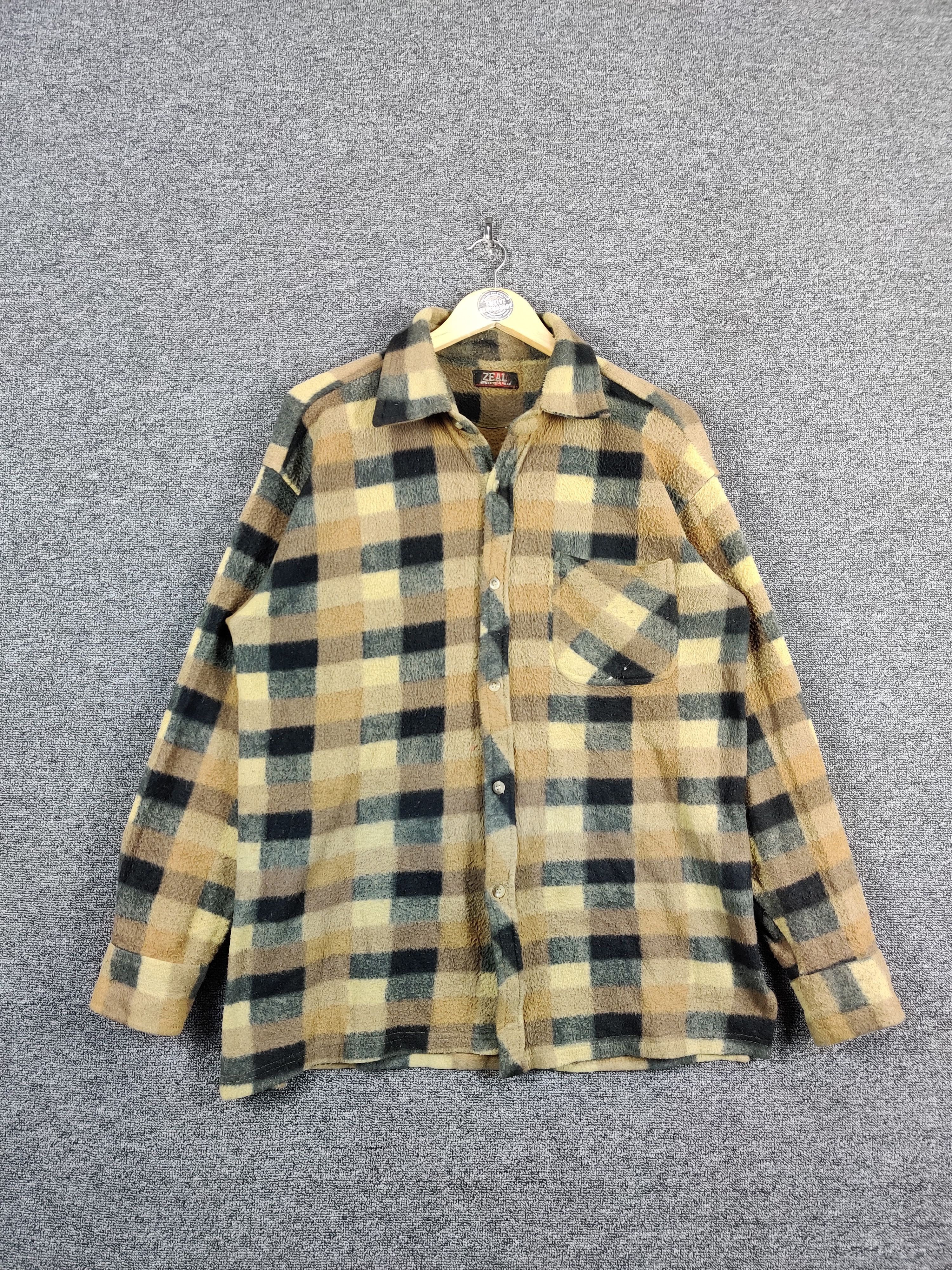 Vintage Zeal Shadow Plaid Button Ups Shirt