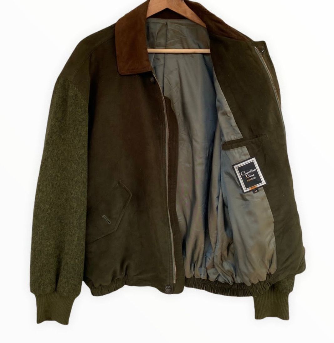 Vintage Christian Dior Monseur Wool Bomber Jacket