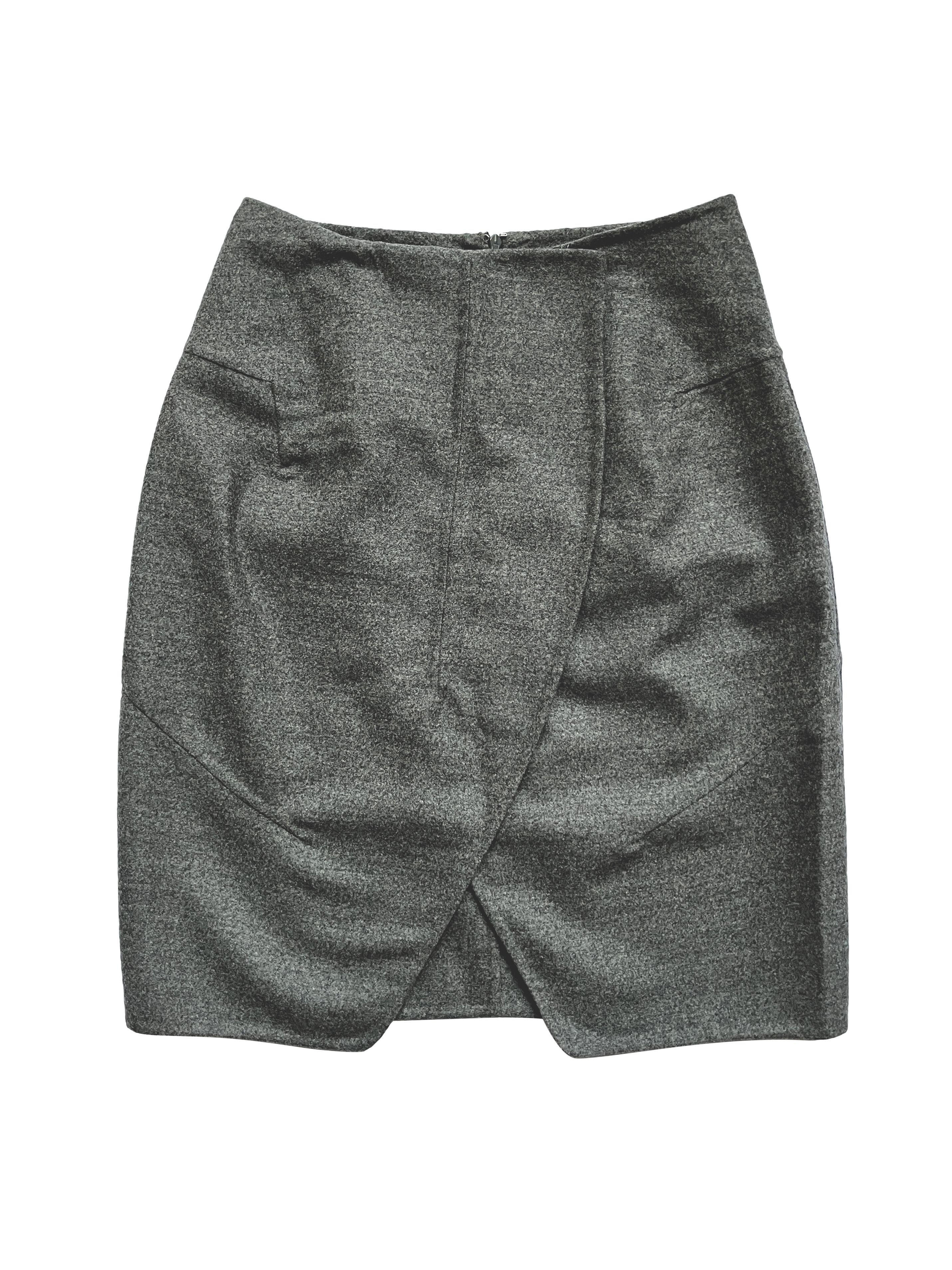 Yves Saint Laurent ⚡️QUICK SALE⚡️2009 YSL Rive Gauche Stefano Pilati Grey Skirt Size 26" / US 2 / IT 38 - 1 Thumbnail