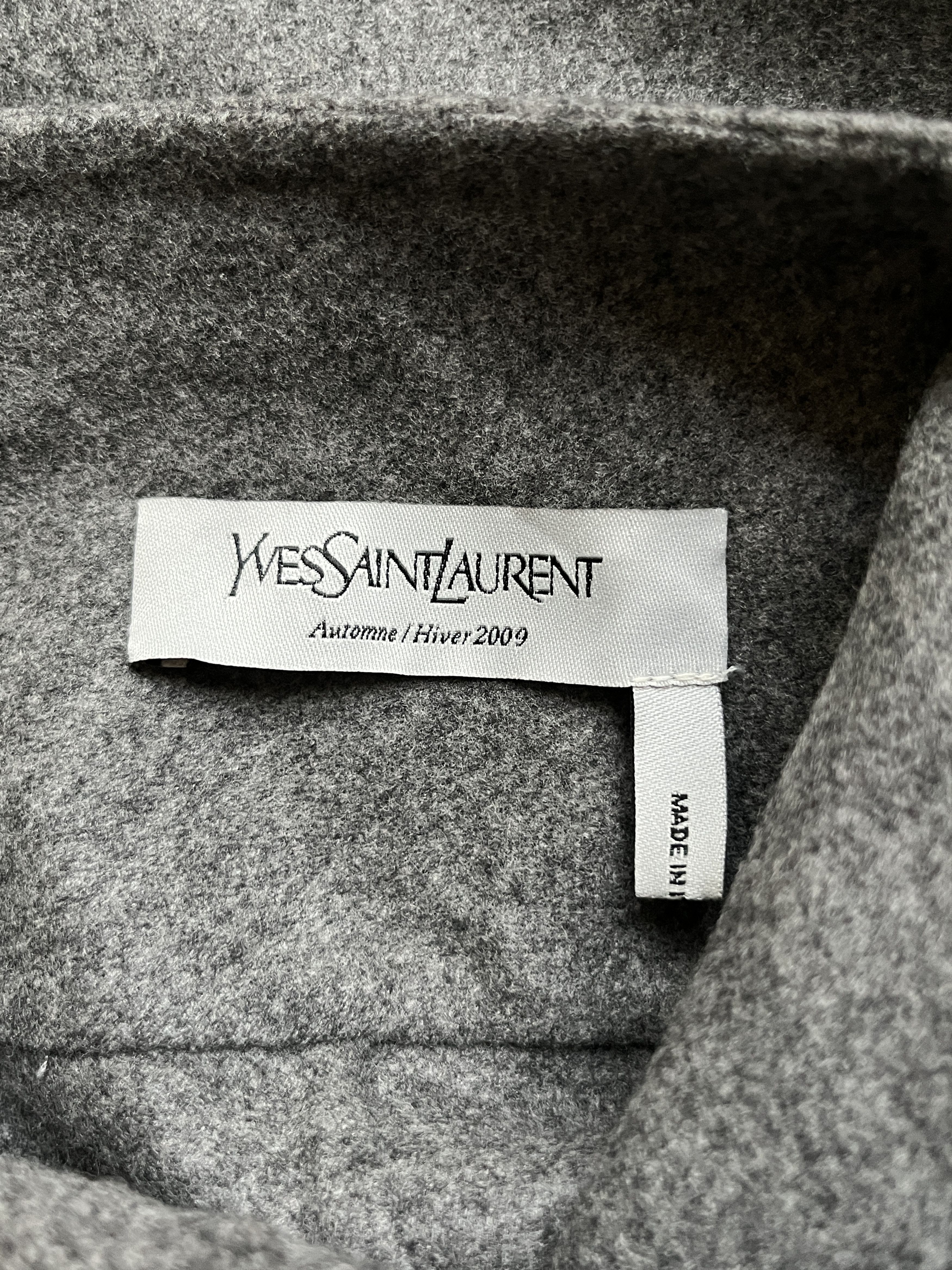 Yves Saint Laurent ⚡️QUICK SALE⚡️2009 YSL Rive Gauche Stefano Pilati Grey Skirt Size 26" / US 2 / IT 38 - 3 Thumbnail