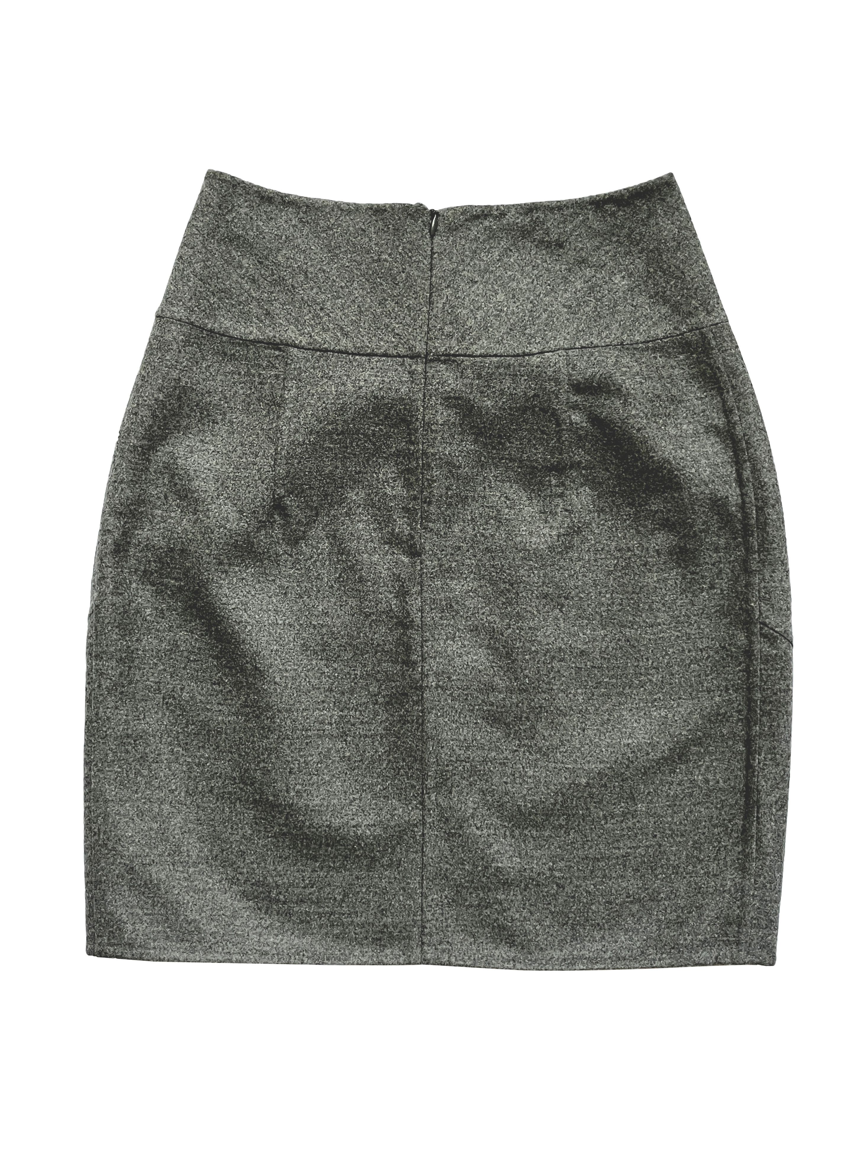 Yves Saint Laurent ⚡️QUICK SALE⚡️2009 YSL Rive Gauche Stefano Pilati Grey Skirt Size 26" / US 2 / IT 38 - 2 Thumbnail