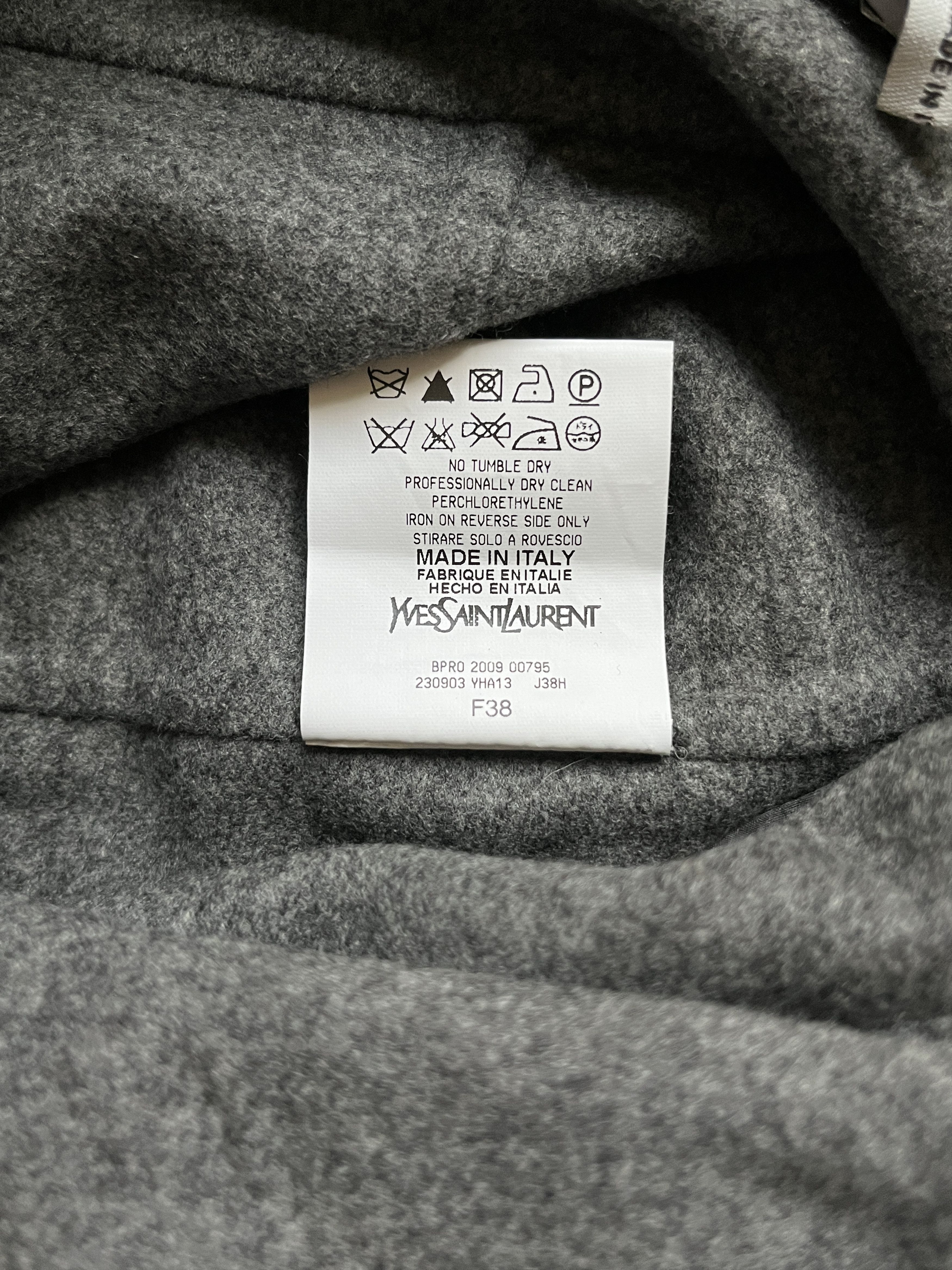 Yves Saint Laurent ⚡️QUICK SALE⚡️2009 YSL Rive Gauche Stefano Pilati Grey Skirt Size 26" / US 2 / IT 38 - 4 Thumbnail