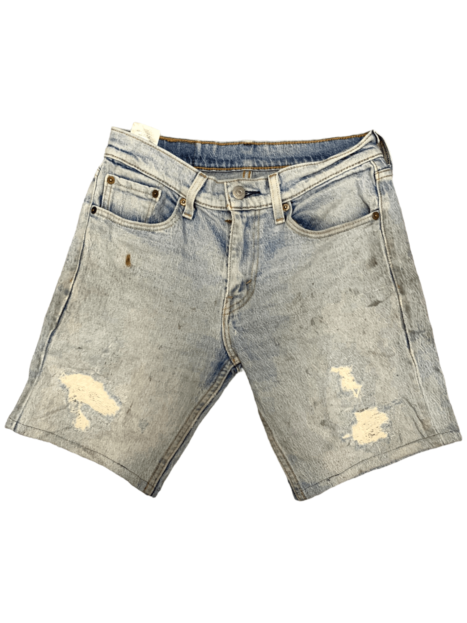 image of Vintage Levis 511 Mud Wash Distressed Jean Shorts Jorts in Light Blue, Men's (Size 28)