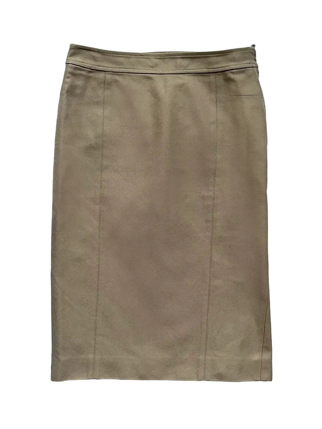 image of YSL Rive Gauche By Tom Ford Beige Skirt, Women's (Size 27)