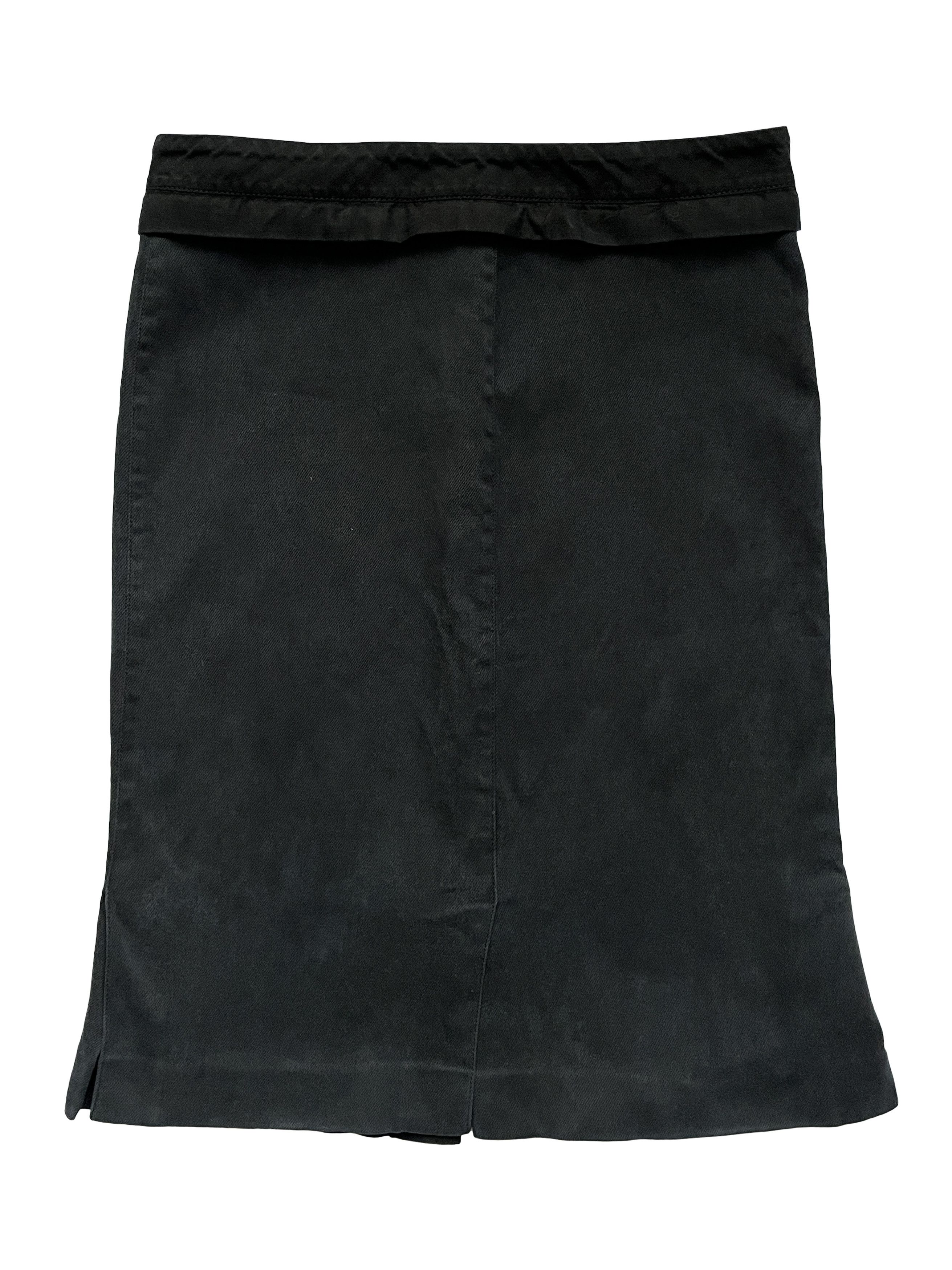 Prada ⚡️QUICK SALE⚡️2000's Prada Black Slim Stretchy Skirt Size 28" / US 6 / IT 42 - 2 Thumbnail