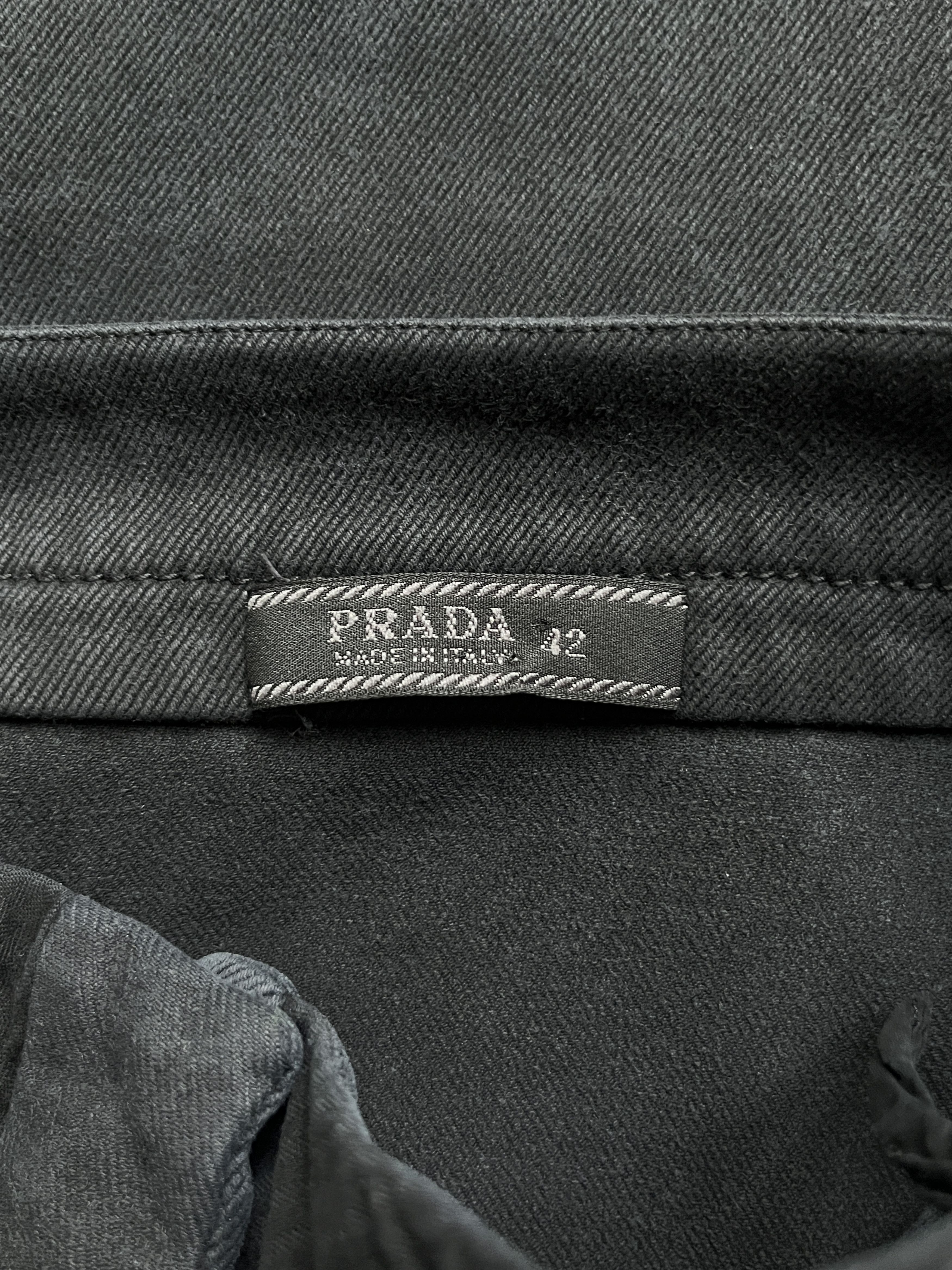 Prada ⚡️QUICK SALE⚡️2000's Prada Black Slim Stretchy Skirt Size 28" / US 6 / IT 42 - 3 Thumbnail