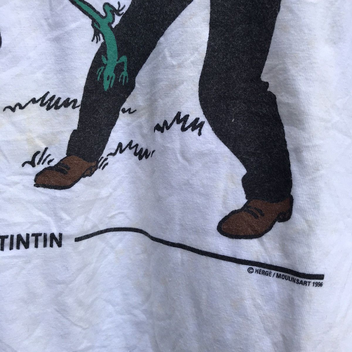 Vintage Vintage TINTIN cartoons tee Size US M / EU 48-50 / 2 - 3 Thumbnail