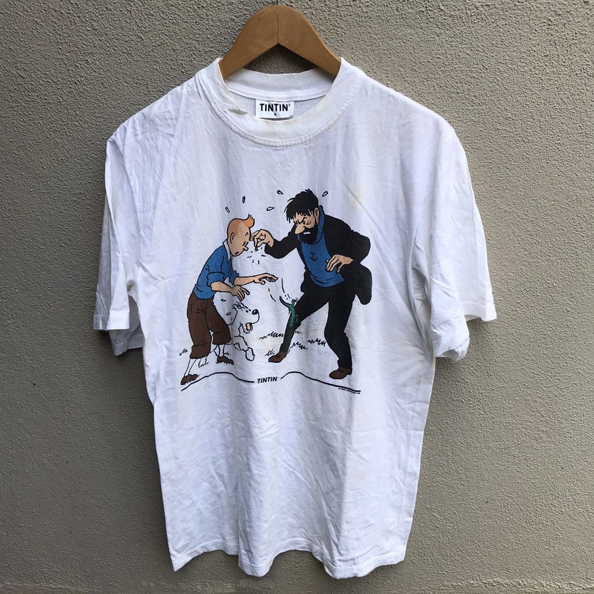 Vintage Vintage TINTIN cartoons tee Size US M / EU 48-50 / 2 - 2 Thumbnail