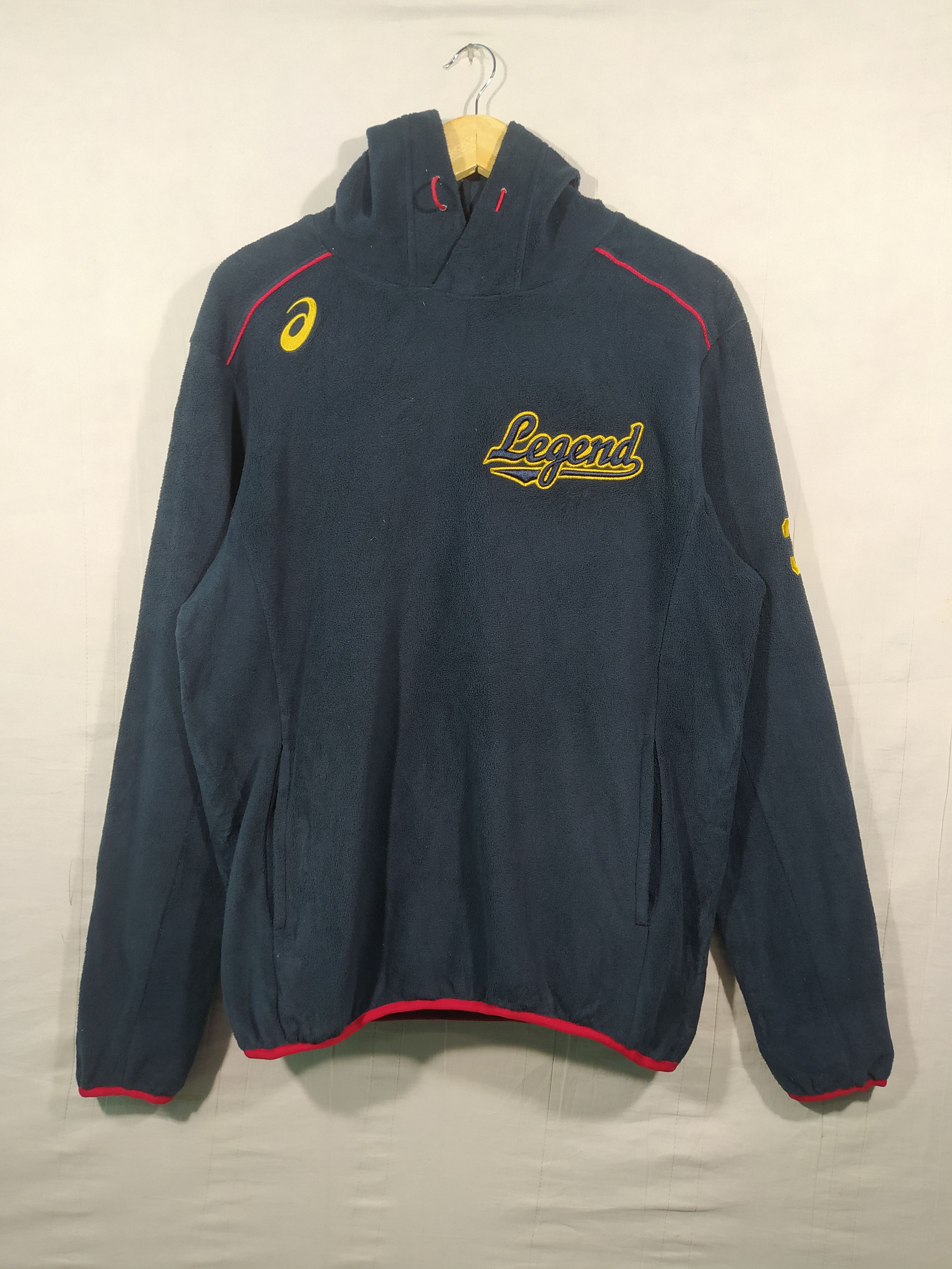 Asics × Japanese Brand × Vintage Vintage asics baseball fleece hooded Size US L / EU 52-54 / 3 - 2 Thumbnail