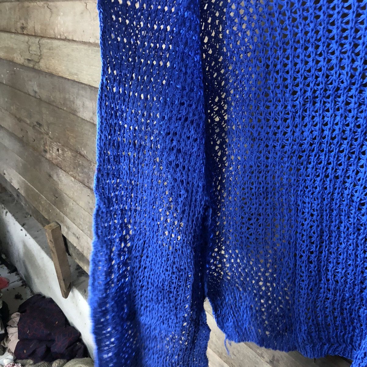 Japanese Brand Japan Crochet mesh net table cloth Cardigan Knitwear #7123 Size M / US 6-8 / IT 42-44 - 9 Thumbnail