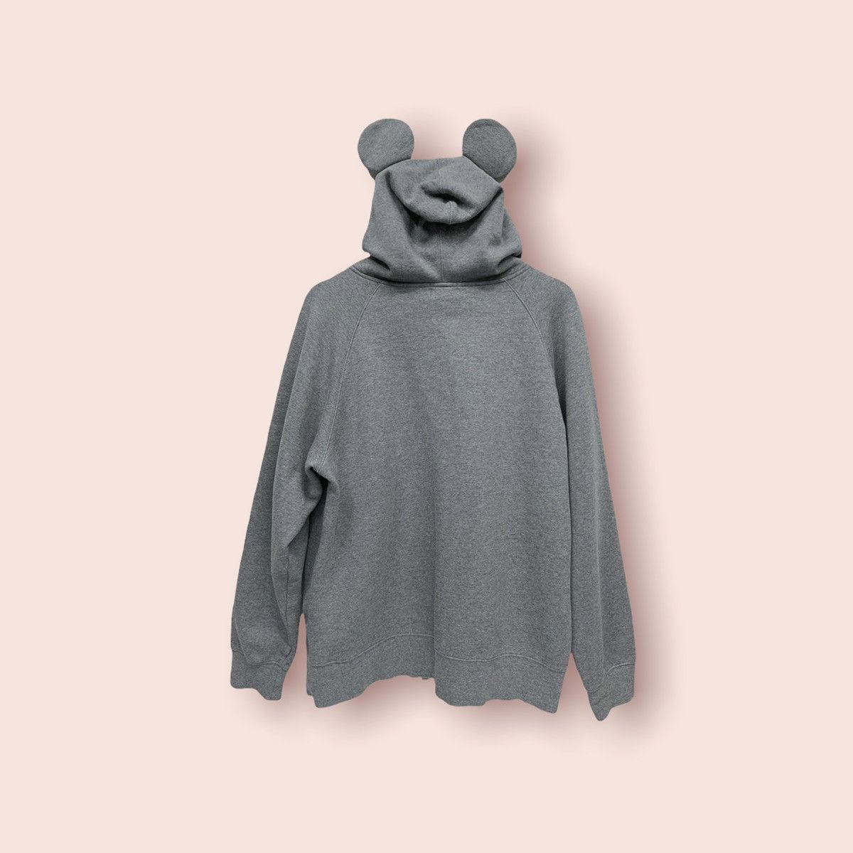Disney × Mickey Mouse × Vintage VTG MICKEY MOUSE EARS HOODED ZIPPER SWEATSHIRT Size XL / US 12-14 / IT 48-50 - 4 Thumbnail