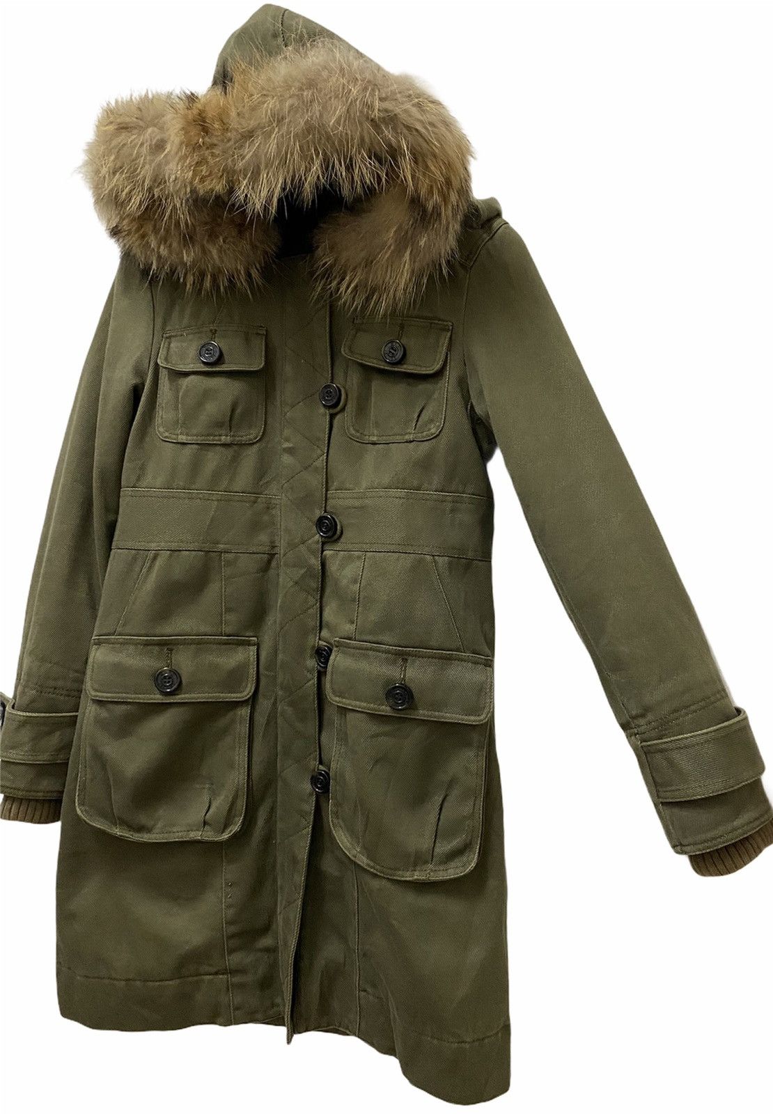 Designer × Marc Jacobs Marc Jacobs Faux Fur Multi Pocket Fishtail Parka Jacket Size US S / EU 44-46 / 1 - 5 Thumbnail