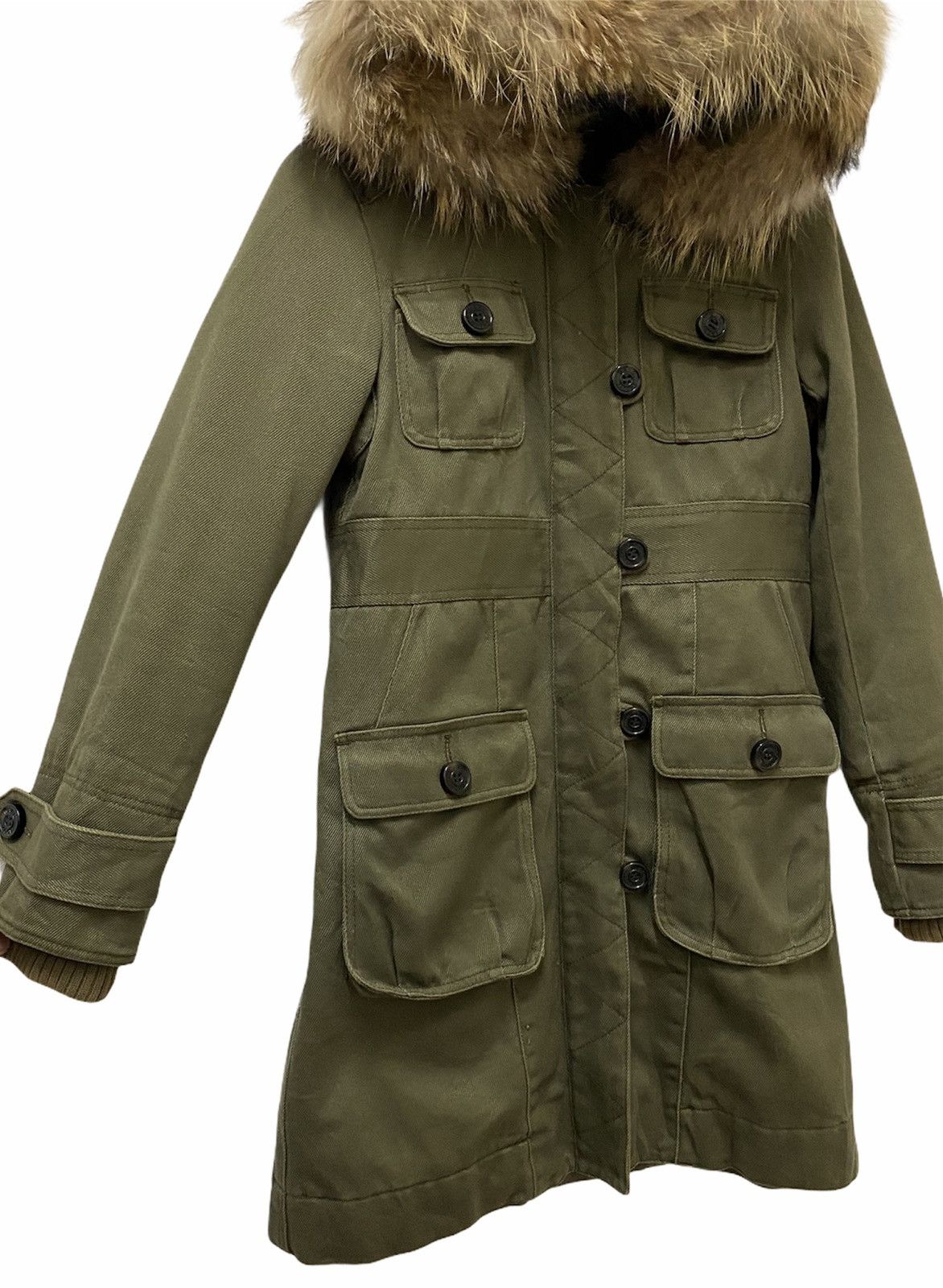 Designer × Marc Jacobs Marc Jacobs Faux Fur Multi Pocket Fishtail Parka Jacket Size US S / EU 44-46 / 1 - 6 Thumbnail