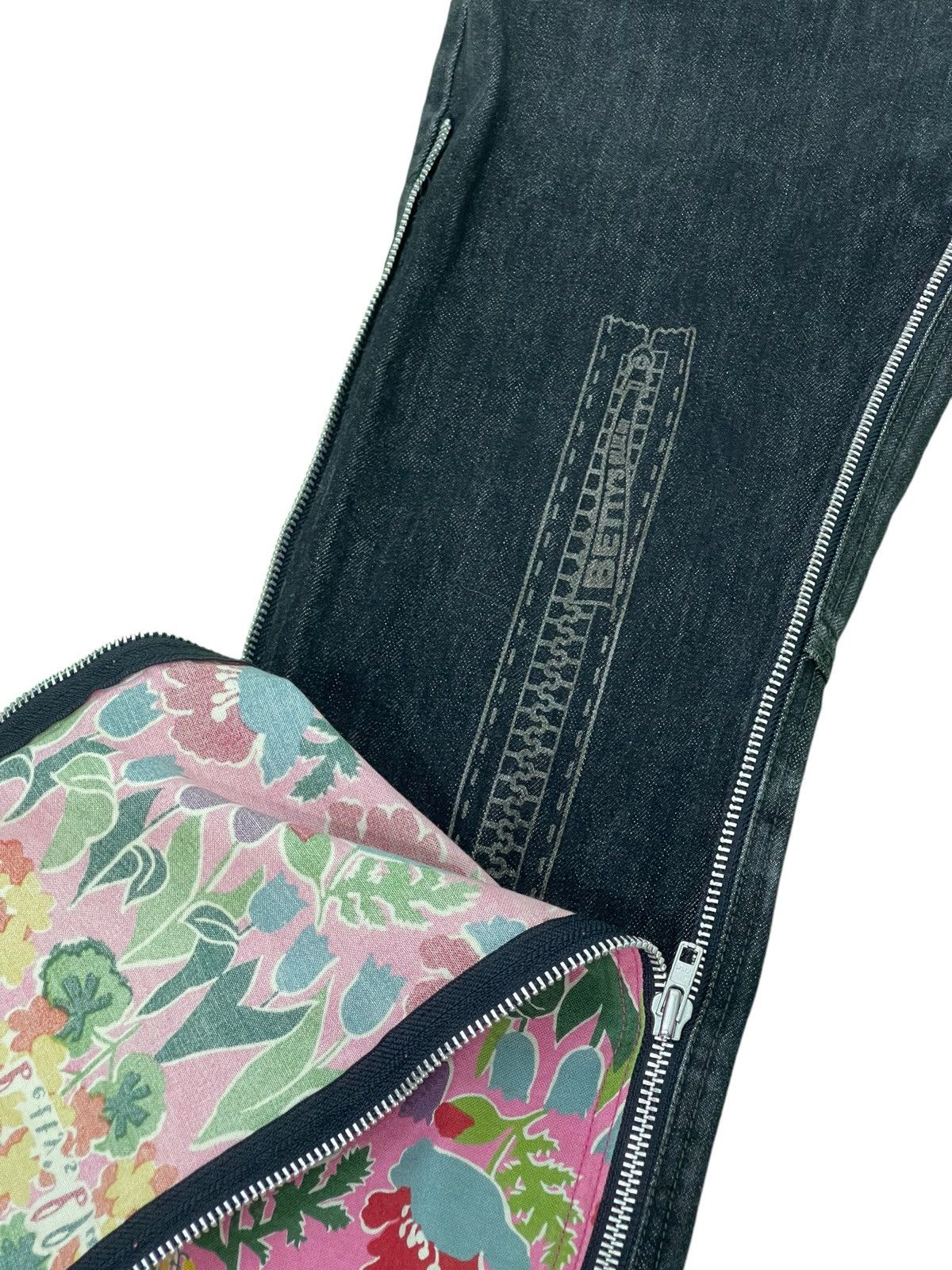 Japanese Brand Layered Zipped Jeans Betty’s Blue Shinji Abe Slim Denim 5🟦2 Size US 29 - 6 Thumbnail