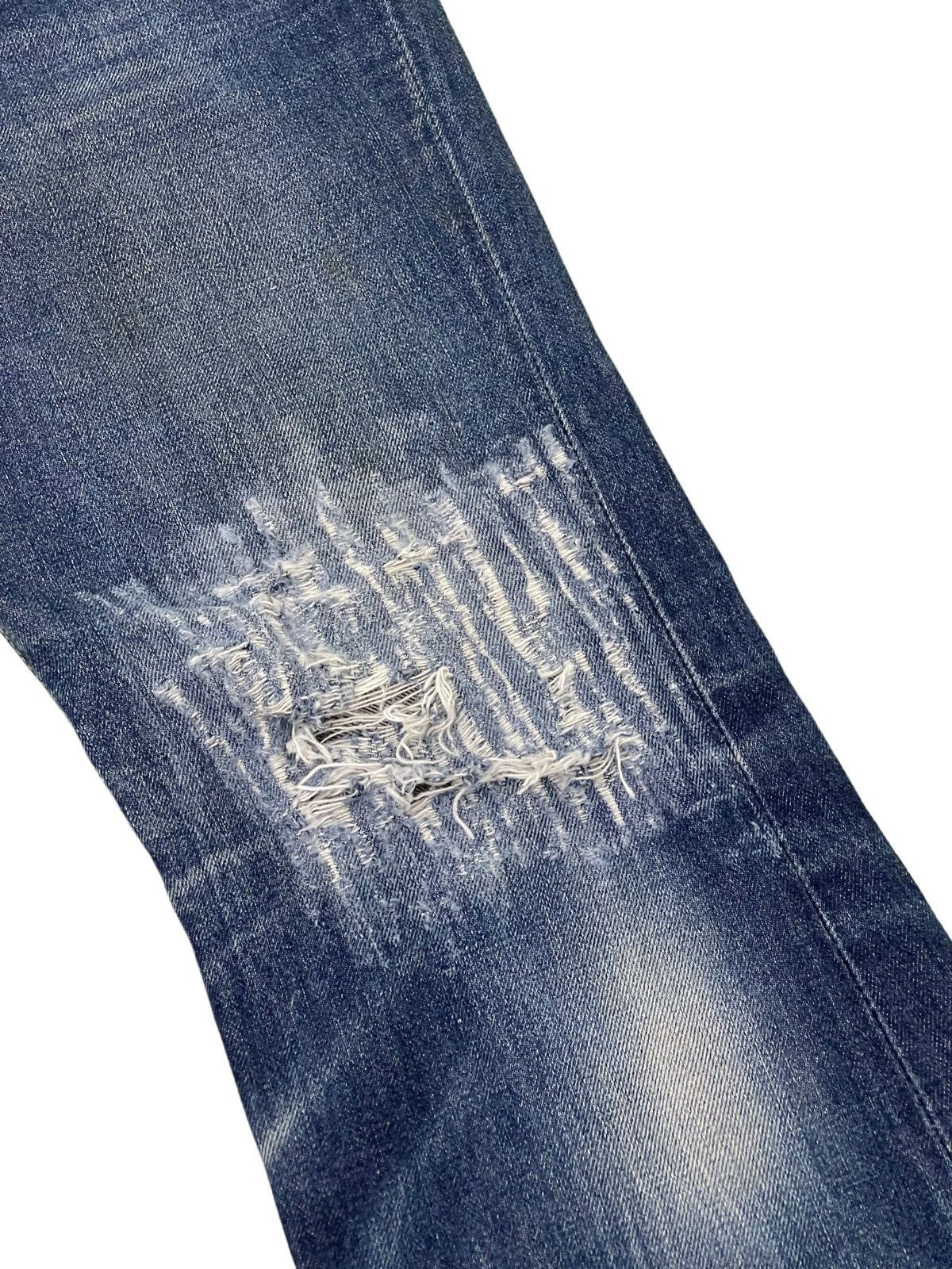 Japanese Brand Flare Jeans Vtg Big John Distress Denim Boot Cut 5🟦2 Size US 29 - 7 Thumbnail