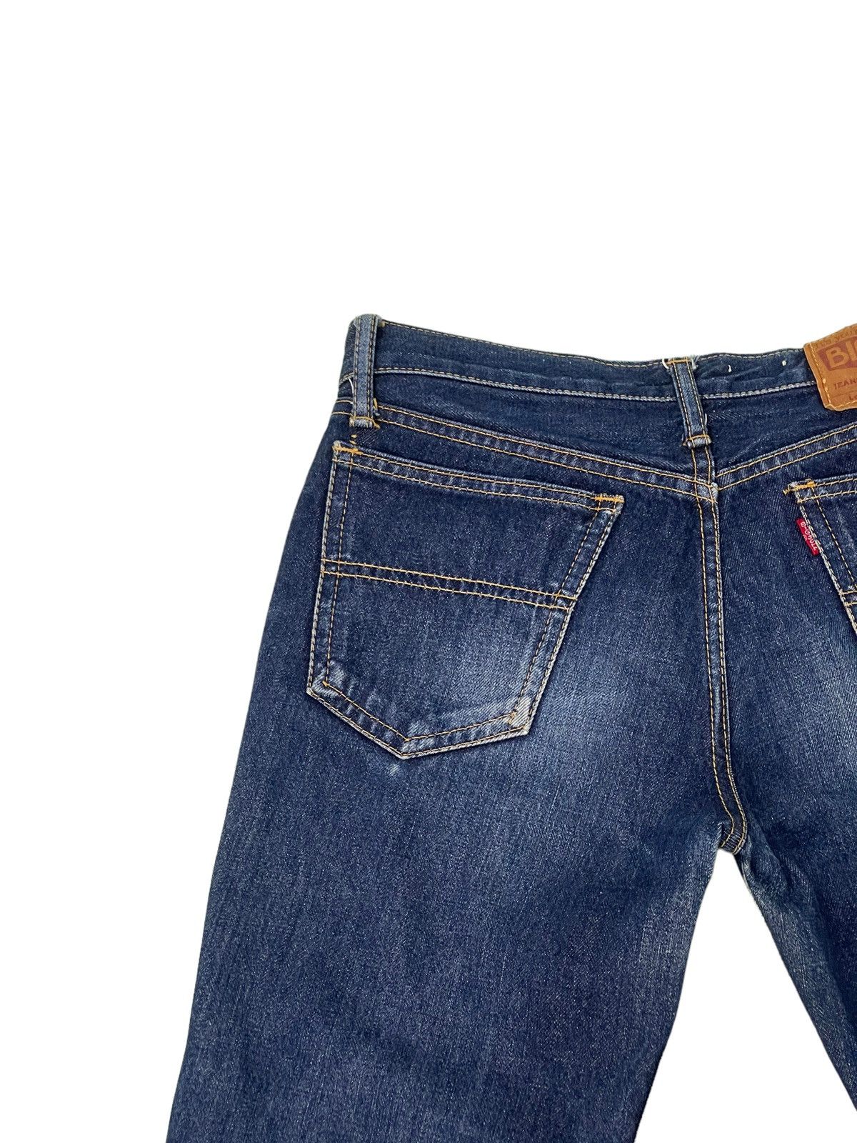 Japanese Brand Flare Jeans Vtg Big John Distress Denim Boot Cut 5🟦2 Size US 29 - 19 Thumbnail