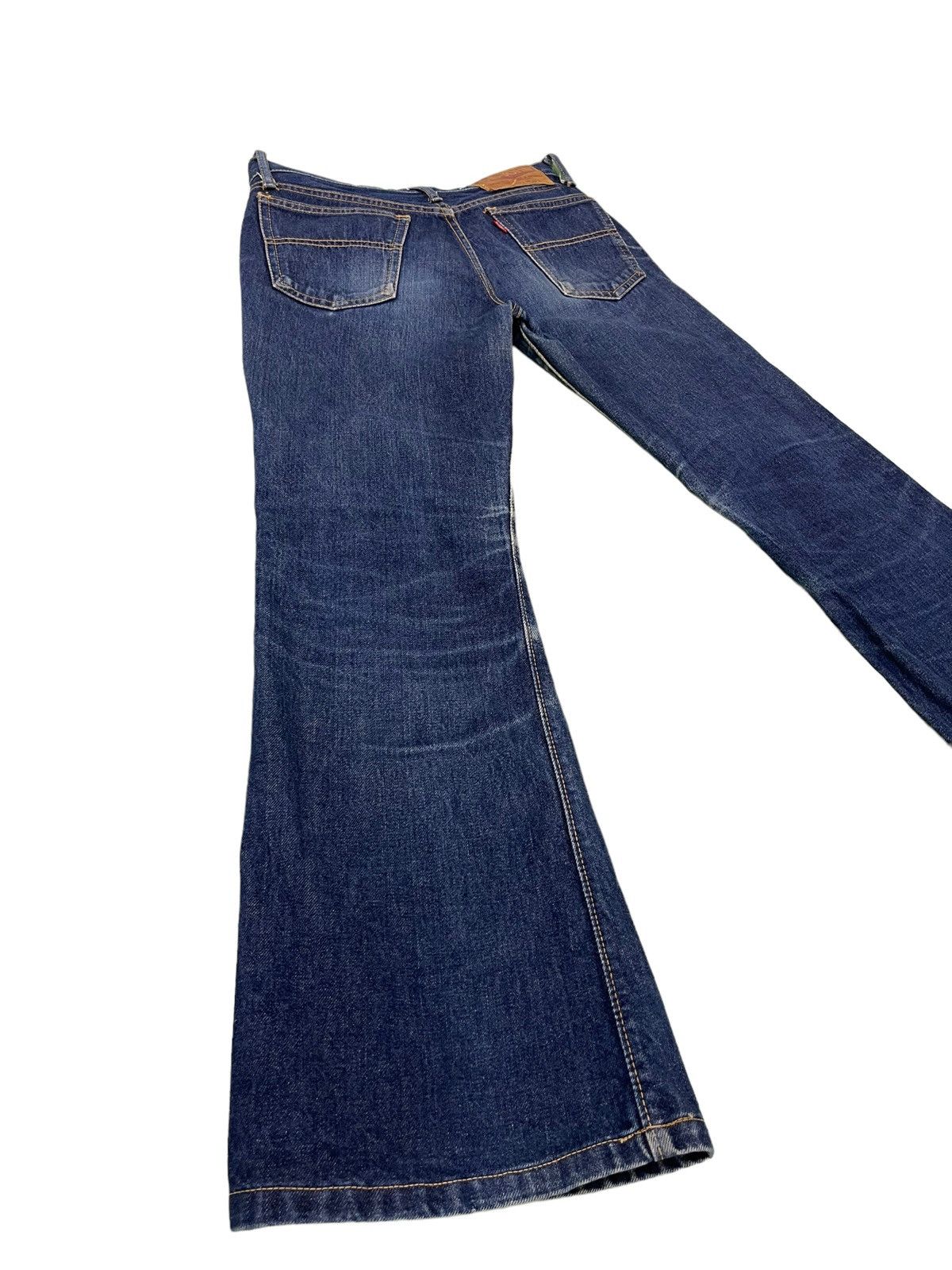 Japanese Brand Flare Jeans Vtg Big John Distress Denim Boot Cut 5🟦2 Size US 29 - 13 Thumbnail