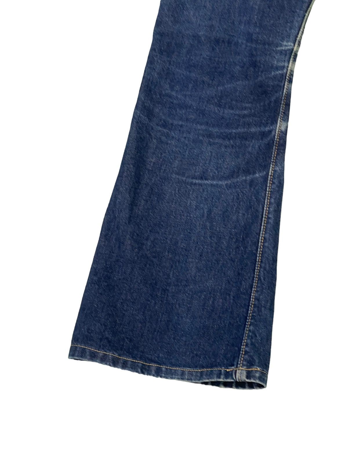Japanese Brand Flare Jeans Vtg Big John Distress Denim Boot Cut 5🟦2 Size US 29 - 16 Thumbnail