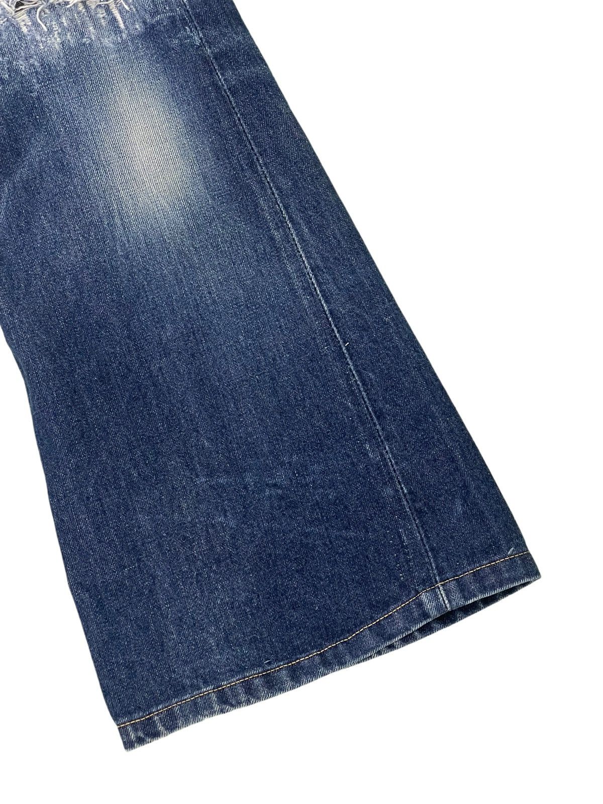 Japanese Brand Flare Jeans Vtg Big John Distress Denim Boot Cut 5🟦2 Size US 29 - 4 Thumbnail