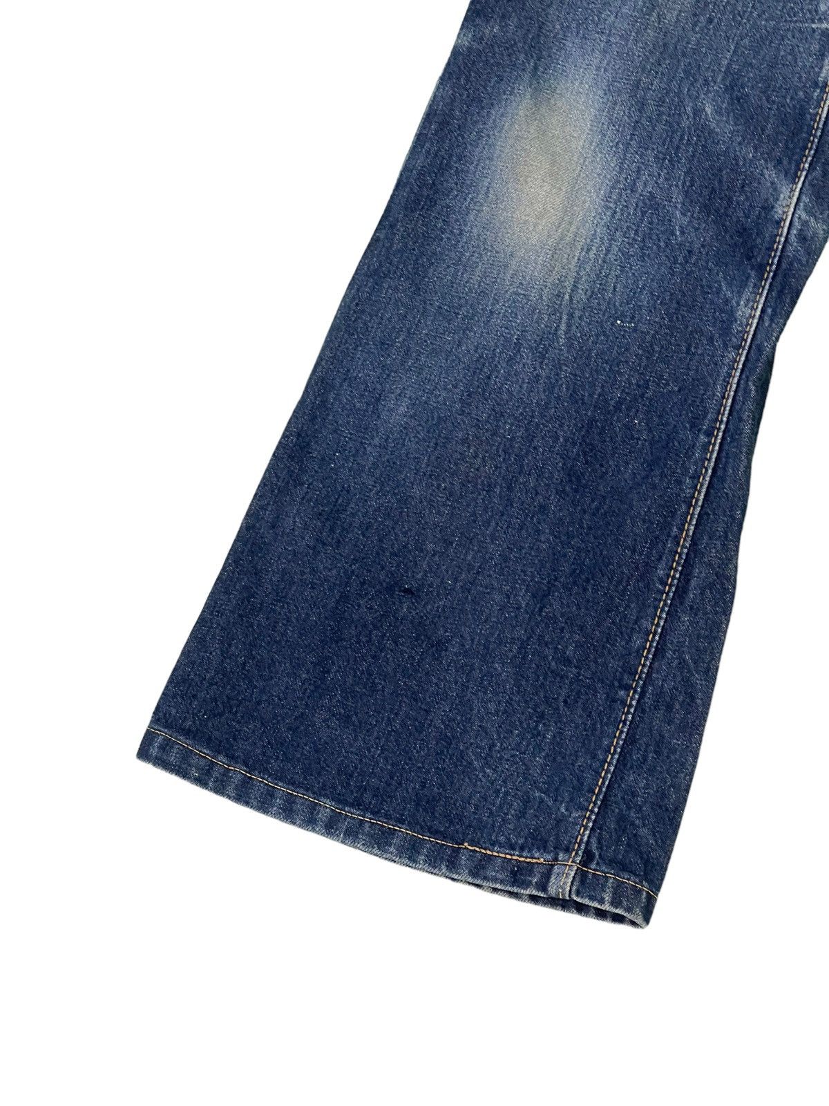 Japanese Brand Flare Jeans Vtg Big John Distress Denim Boot Cut 5🟦2 Size US 29 - 5 Thumbnail