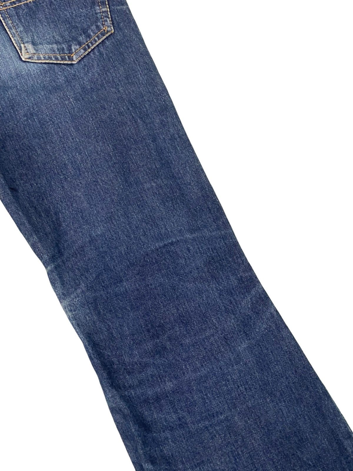 Japanese Brand Flare Jeans Vtg Big John Distress Denim Boot Cut 5🟦2 Size US 29 - 18 Thumbnail
