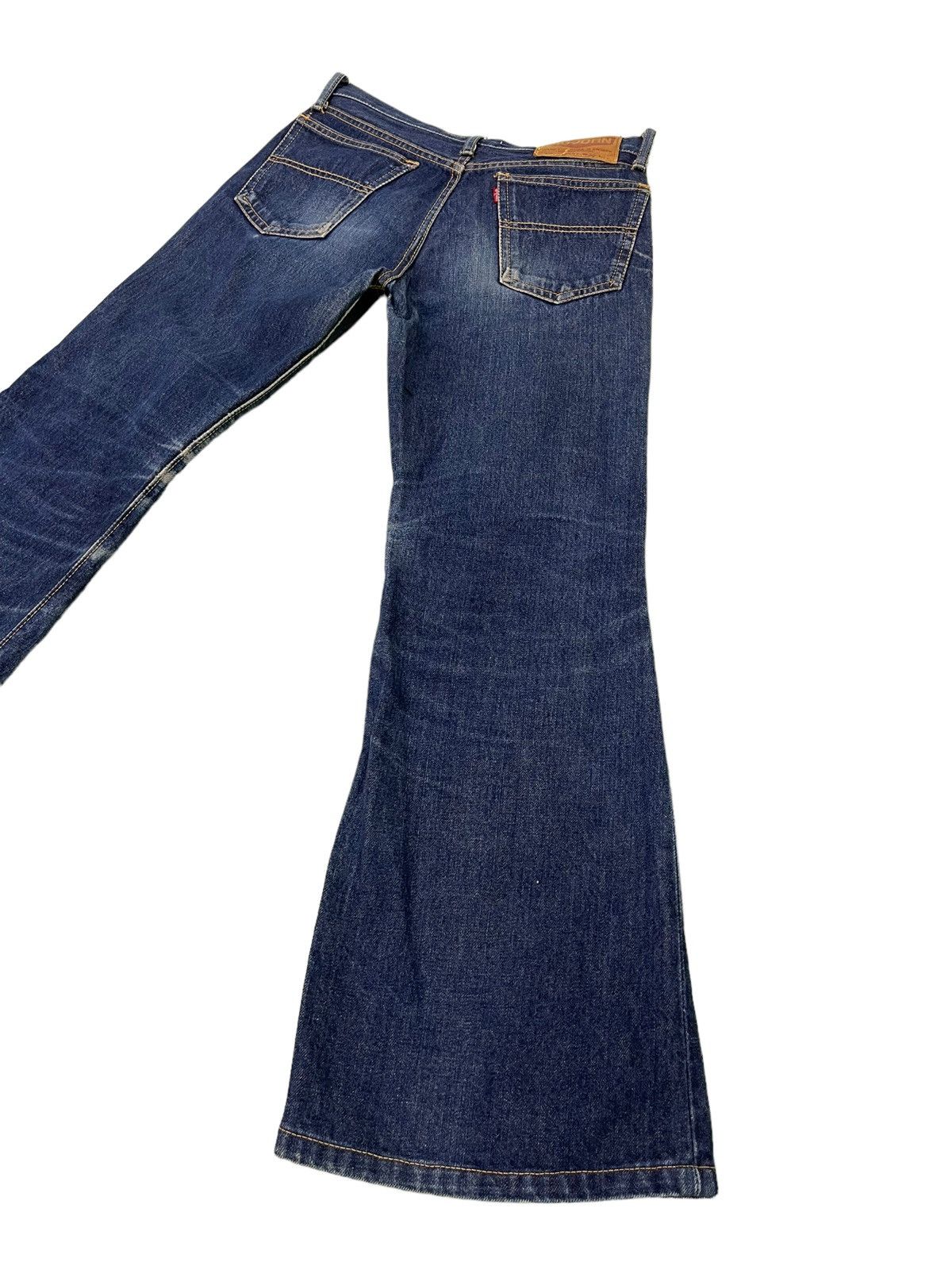 Japanese Brand Flare Jeans Vtg Big John Distress Denim Boot Cut 5🟦2 Size US 29 - 14 Thumbnail
