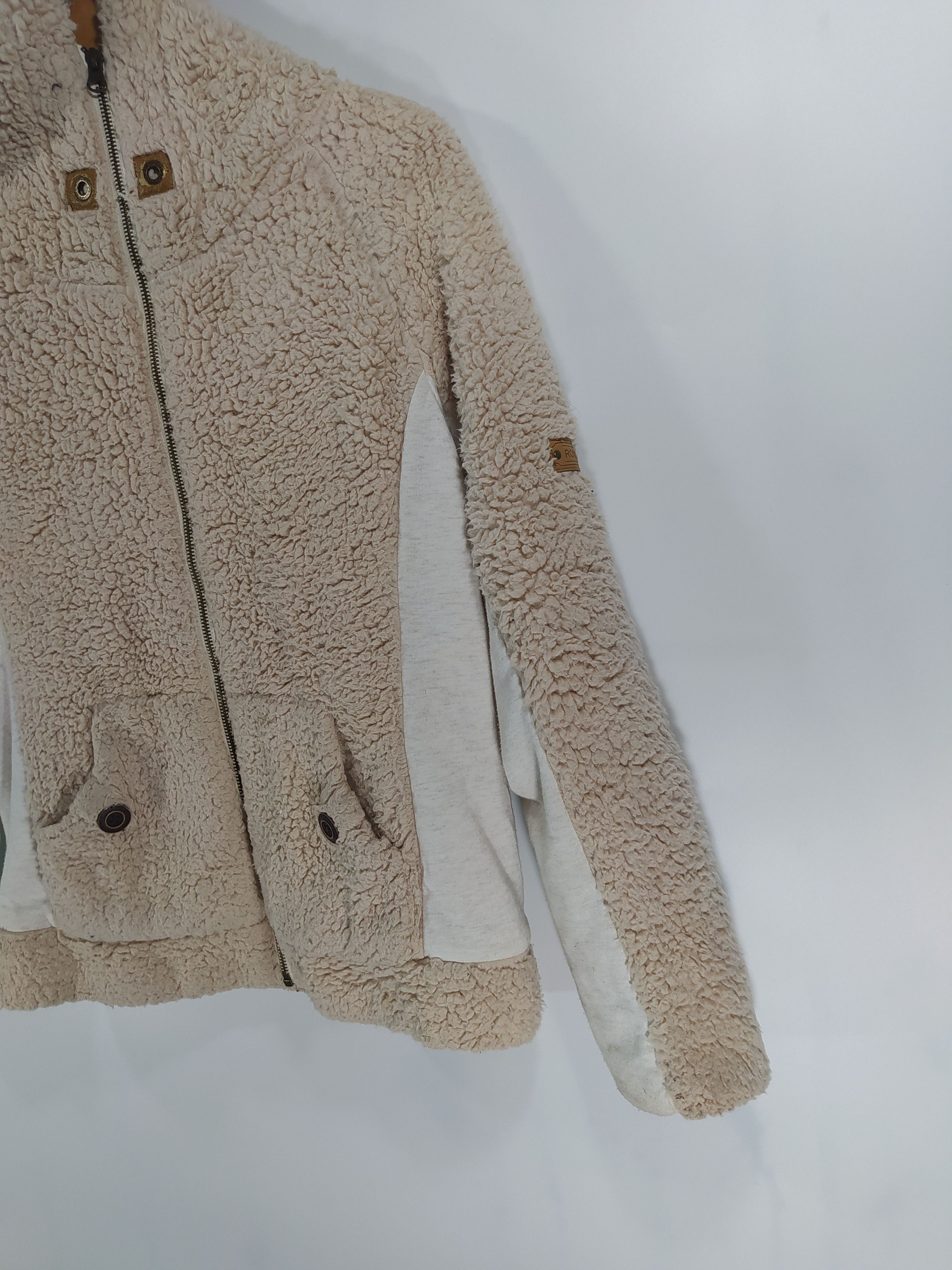 Japanese Brand × Vintage Vintage Roxy Fleece Sherpa Hoodie Size US M / EU 48-50 / 2 - 3 Thumbnail