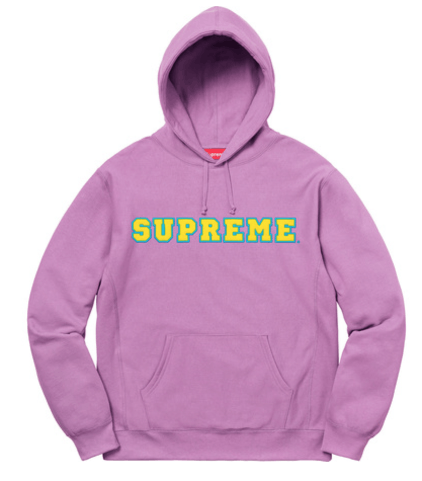 Supreme violet hoodie on sale