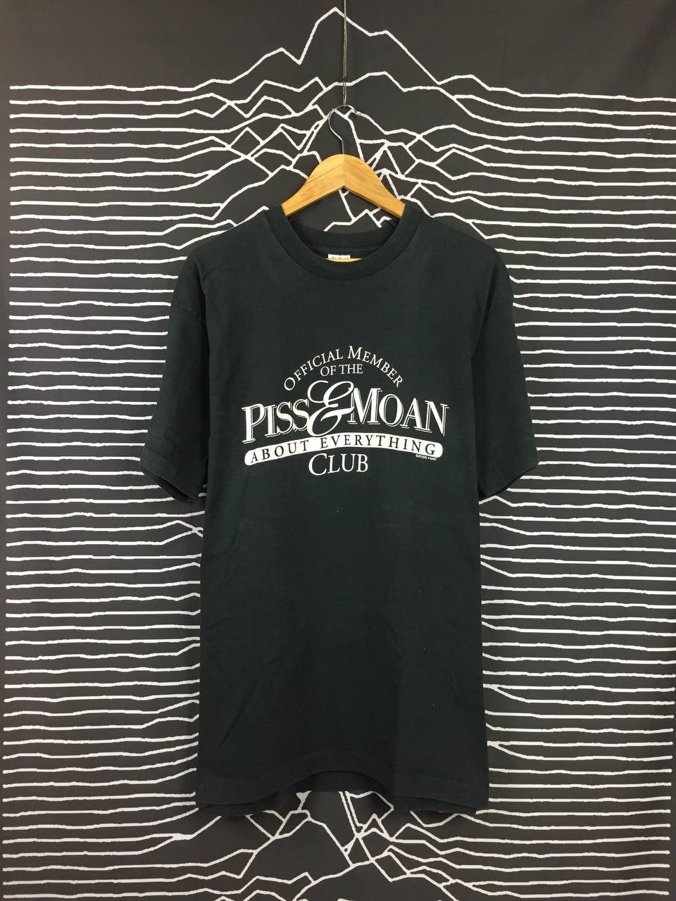 Fruit Of The Loom Vintage 90s Piss & Moan Club Funny Quote Ted Size US XL / EU 56 / 4 - 1 Thumbnail