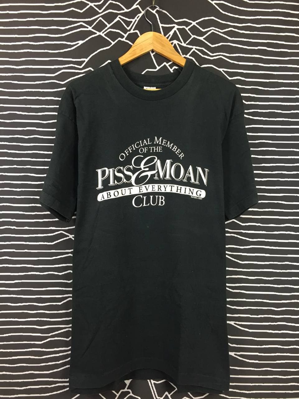 Fruit Of The Loom Vintage 90s Piss & Moan Club Funny Quote Ted Size US XL / EU 56 / 4 - 3 Thumbnail