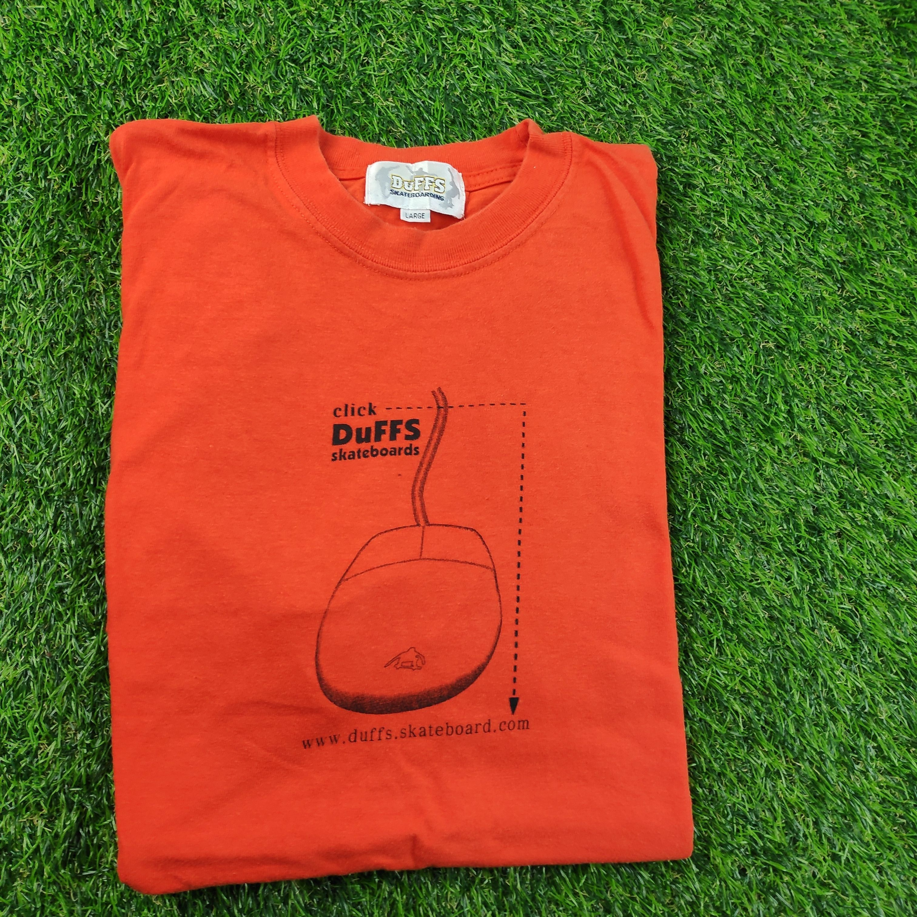 Vintage Vtg Duffs Skateboards Logo Skate Tee Size US M / EU 48-50 / 2 - 3 Thumbnail