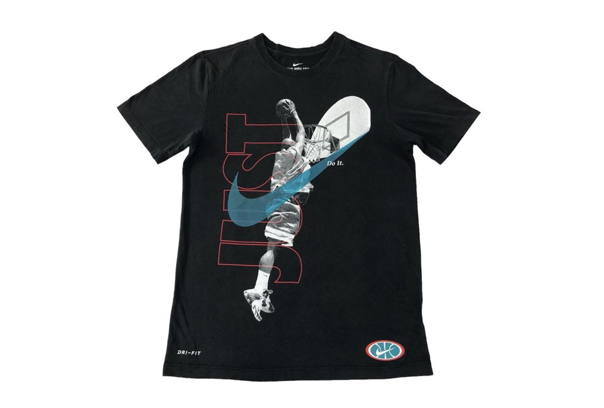 Jordan Brand × Nike Nike Dri-Fit Just Do It Basketball Air Jordan Big Screen Tee Size US S / EU 44-46 / 1 - 1 Thumbnail
