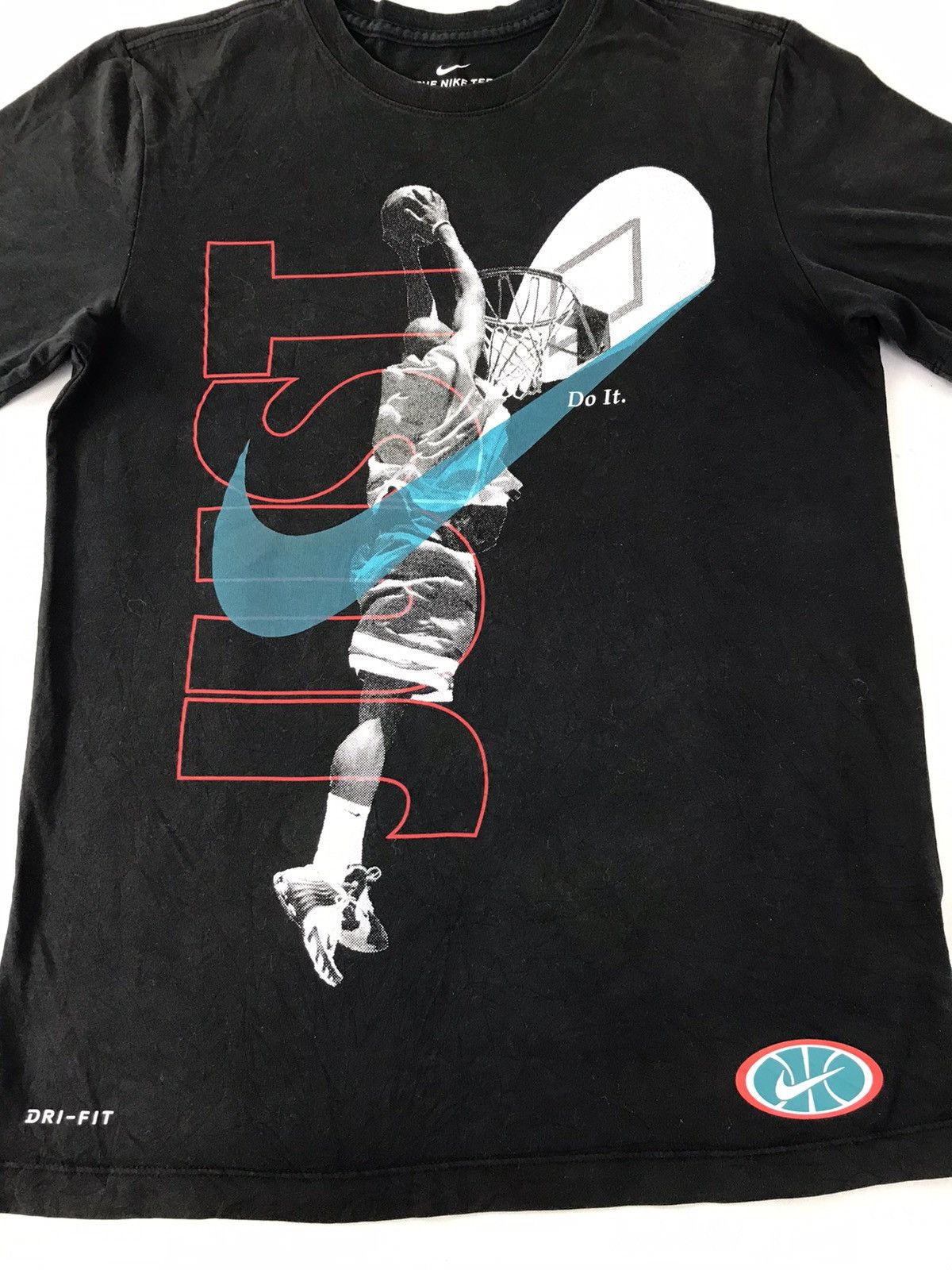 Jordan Brand × Nike Nike Dri-Fit Just Do It Basketball Air Jordan Big Screen Tee Size US S / EU 44-46 / 1 - 3 Thumbnail