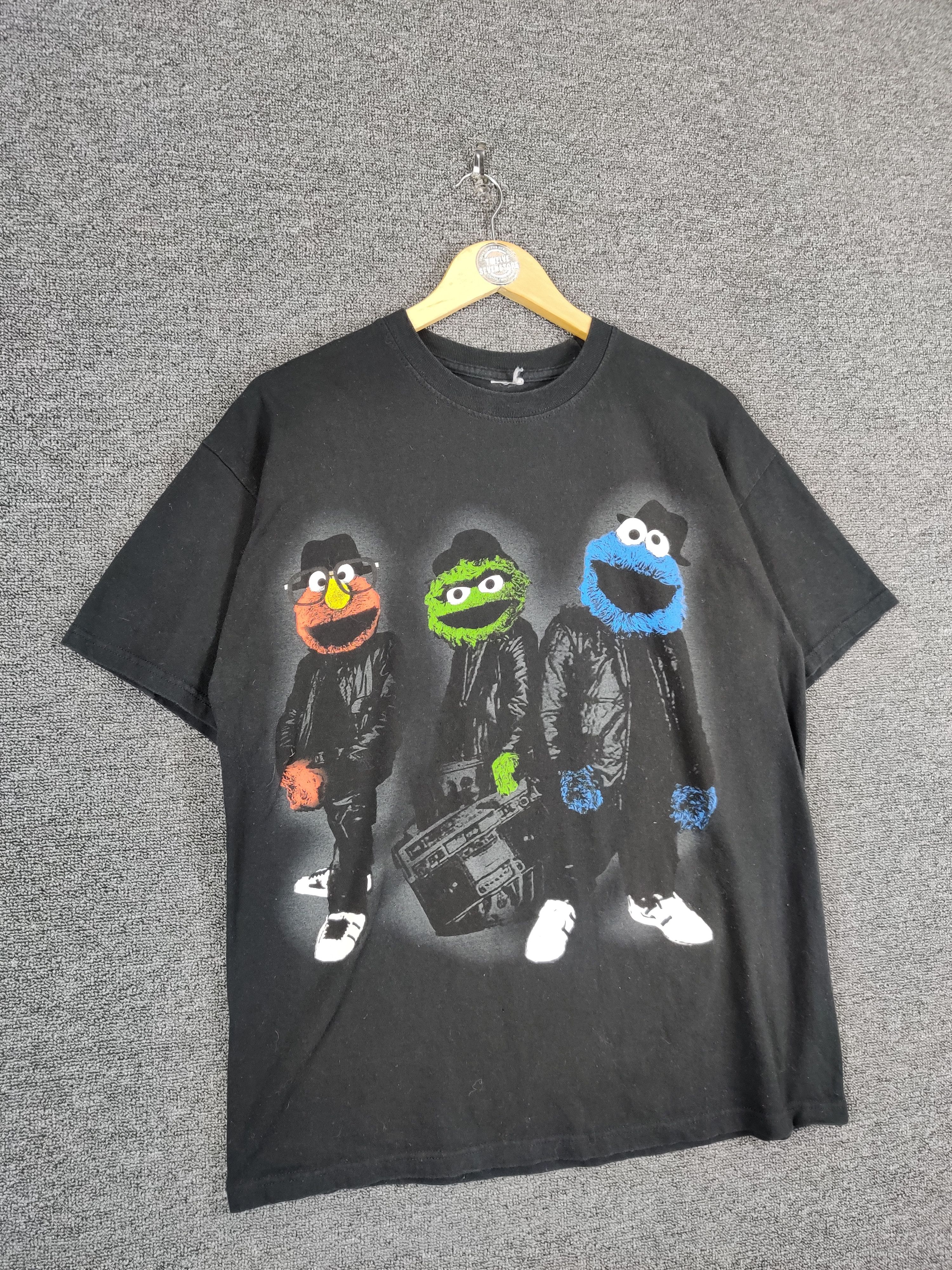 Cartoon Network Vintage Sesame Street Cartoon Movie Tee Tshirt Size US L / EU 52-54 / 3 - 6 Thumbnail