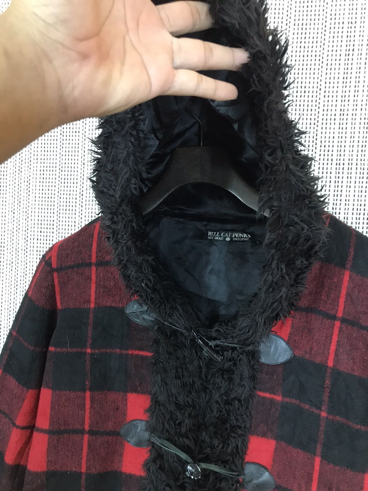 If Six Was Nine × Japanese Brand × Seditionaries ‼️HELL CAT PUNKS FUR TARTAN PLAID JACKET NICE DESIGN‼️ Size US M / EU 48-50 / 2 - 4 Thumbnail