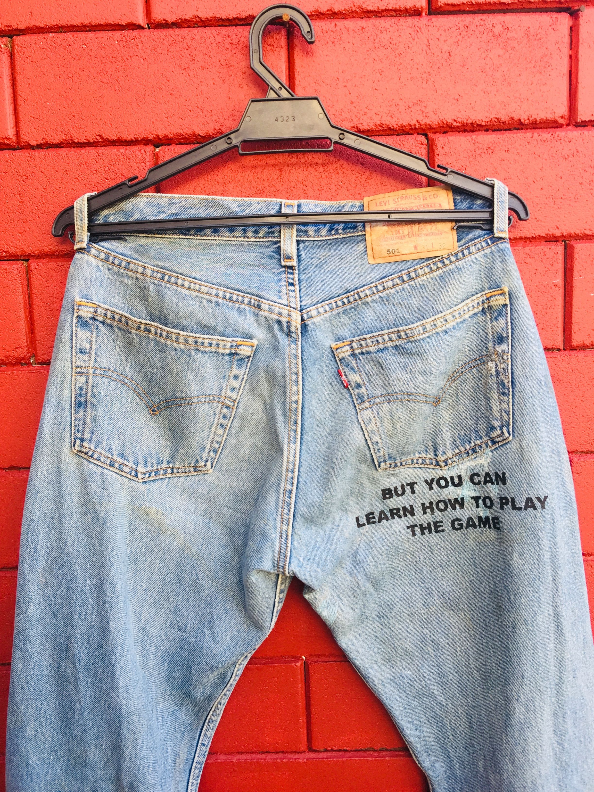 Japanese Brand × Levi's Vintage Clothing Vintage Levis 90s Distressed Travis Scott Fashion Style Size US 30 / EU 46 - 6 Thumbnail