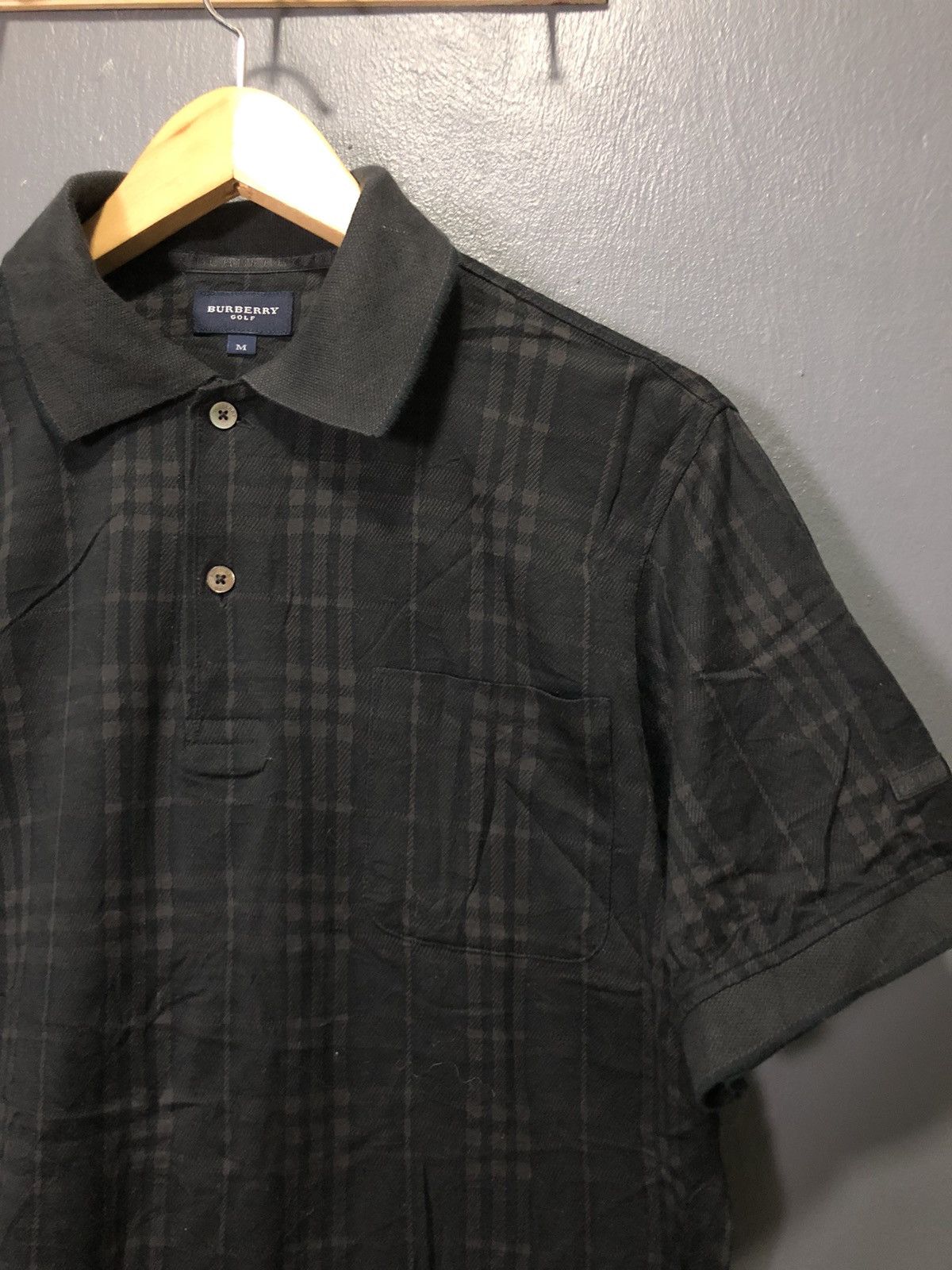 Burberry × Vintage VINTAGE BURBERRY GOLF CHECKERED BLACK POLO GOLF SHIRT Size US M / EU 48-50 / 2 - 1 Thumbnail