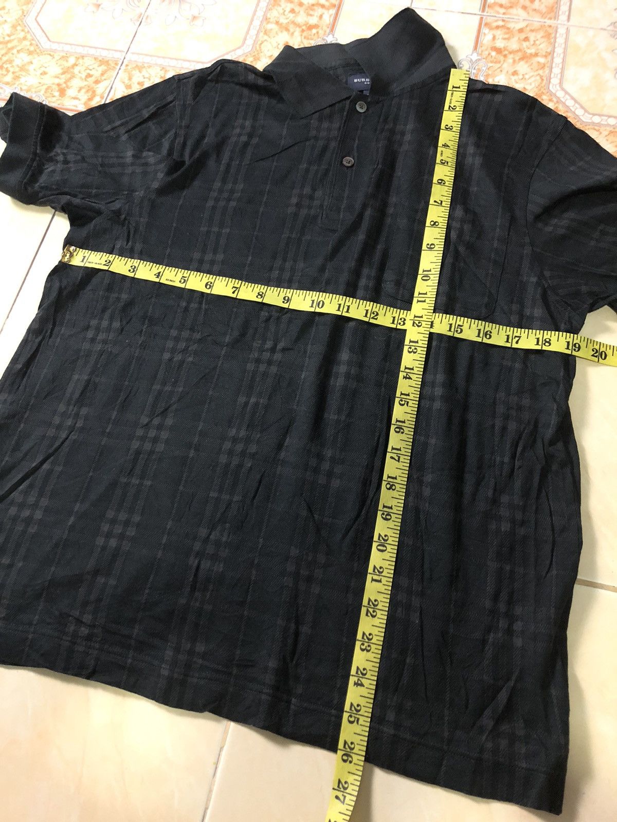Burberry × Vintage VINTAGE BURBERRY GOLF CHECKERED BLACK POLO GOLF SHIRT Size US M / EU 48-50 / 2 - 9 Thumbnail