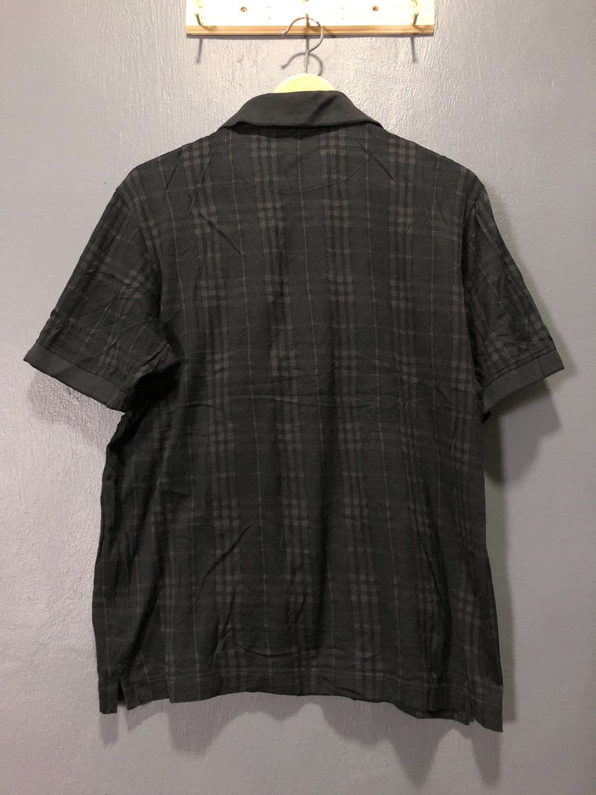 Burberry × Vintage VINTAGE BURBERRY GOLF CHECKERED BLACK POLO GOLF SHIRT Size US M / EU 48-50 / 2 - 6 Thumbnail