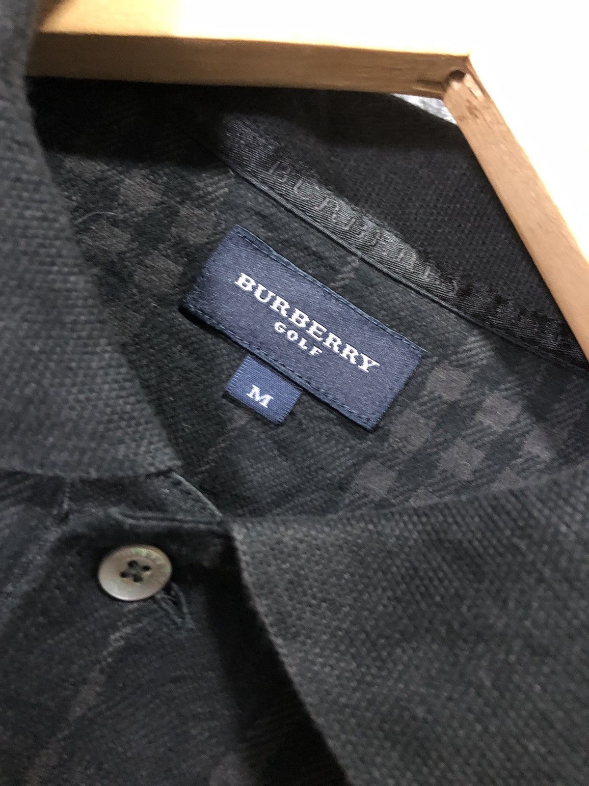 Burberry × Vintage VINTAGE BURBERRY GOLF CHECKERED BLACK POLO GOLF SHIRT Size US M / EU 48-50 / 2 - 5 Thumbnail