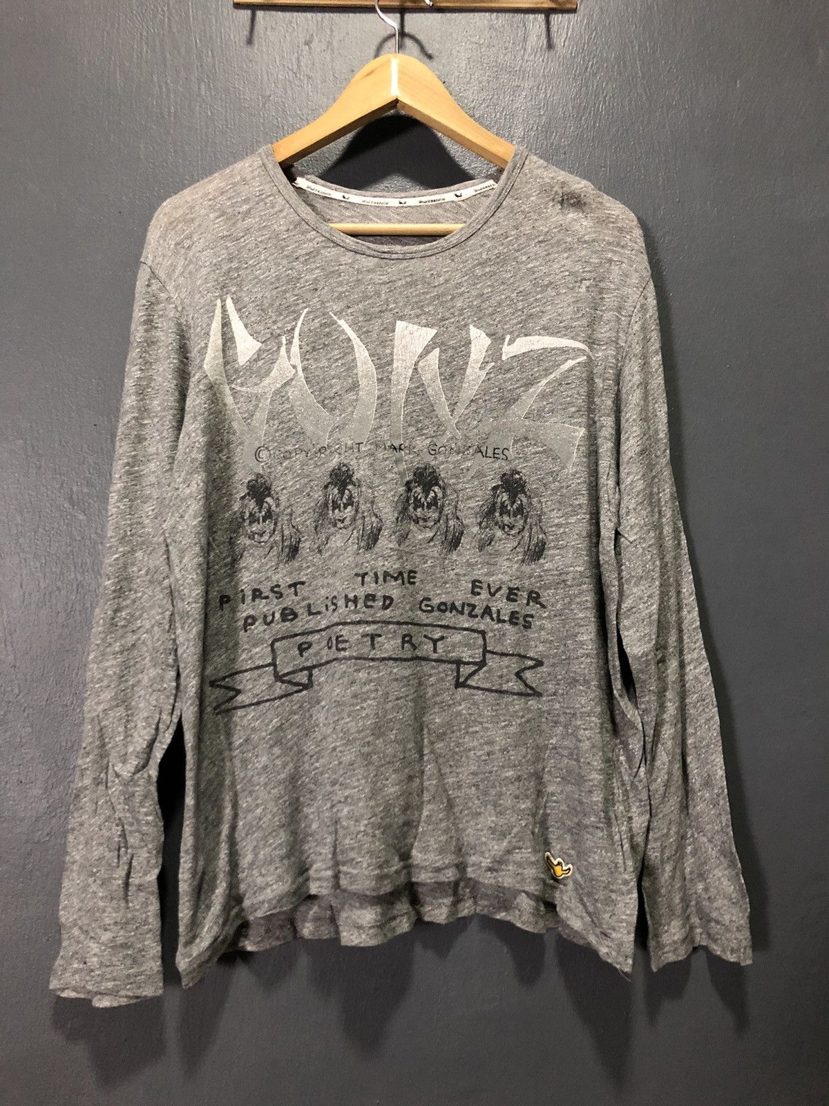 Other VINTAGE MARK GONZALES POETRY KISS ART PARODY LONG SLEEVE Size US M / EU 48-50 / 2 - 1 Thumbnail