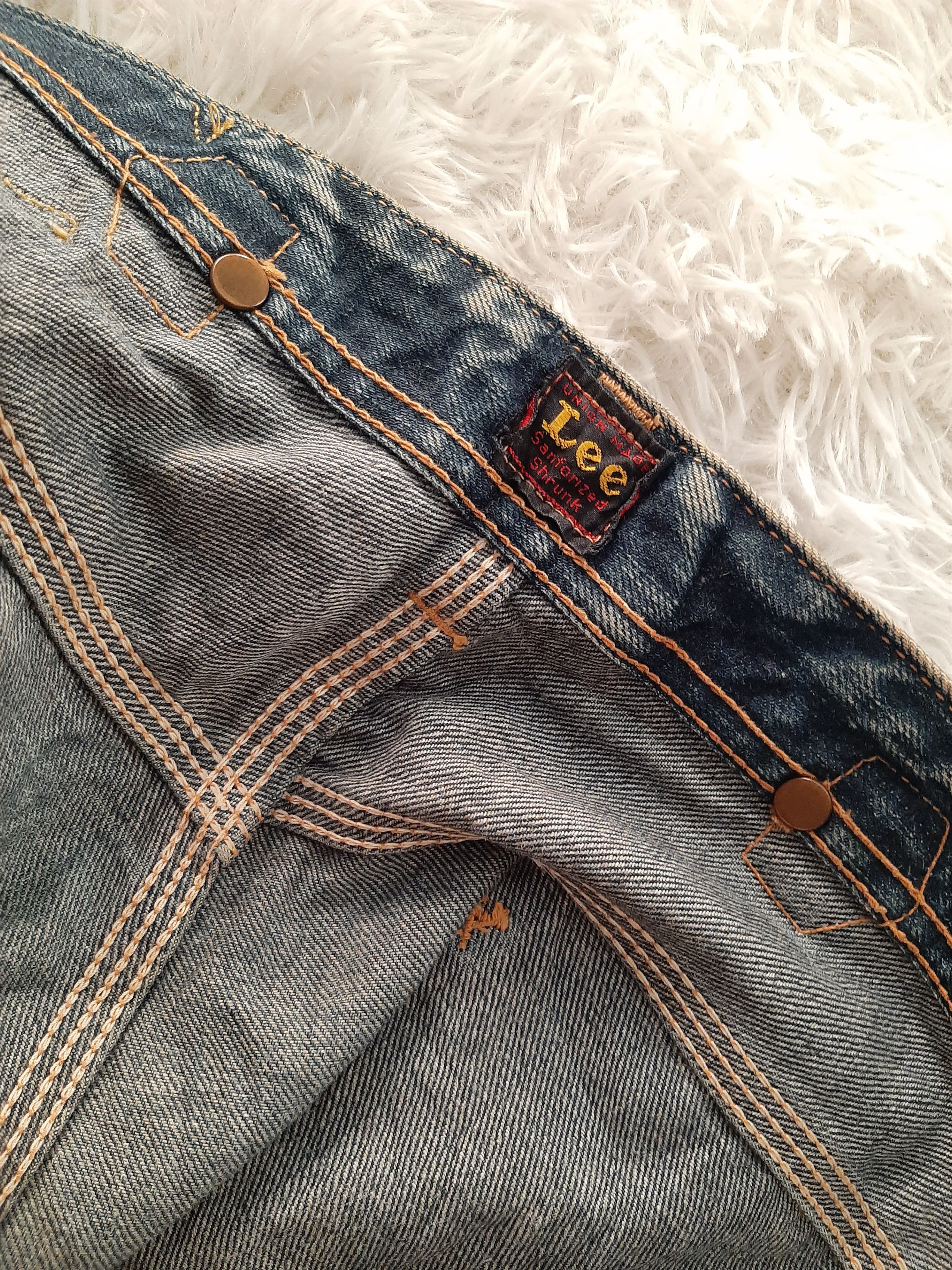 Lee × Vintage RARE VINTAGE 80s LEE COWBOY SELVAGE BUCKLE BACK DISTRESED Size US 29 - 17 Thumbnail