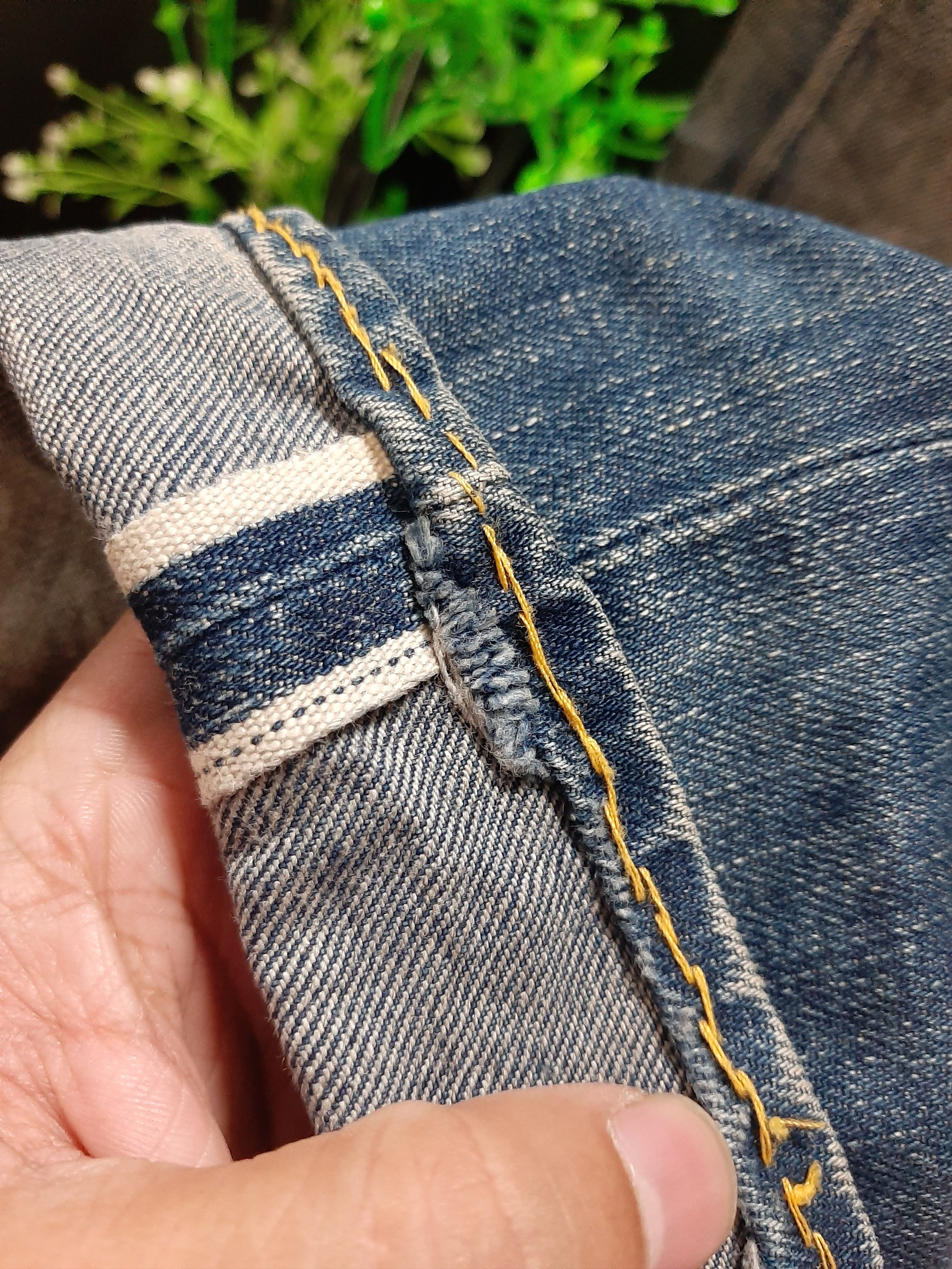 Lee × Vintage RARE VINTAGE 80s LEE COWBOY SELVAGE BUCKLE BACK DISTRESED Size US 29 - 15 Thumbnail